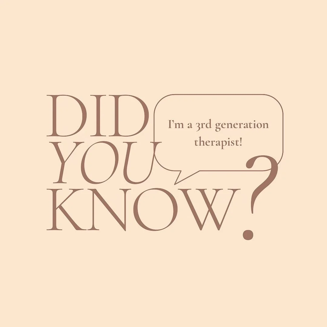 Growing up with parents as therapists, as well as grandparents, I didn&rsquo;t think I would be following in their footsteps. But now I can&rsquo;t imagine myself doing anything else! 
Anyone else say they would never go into what their family did &a