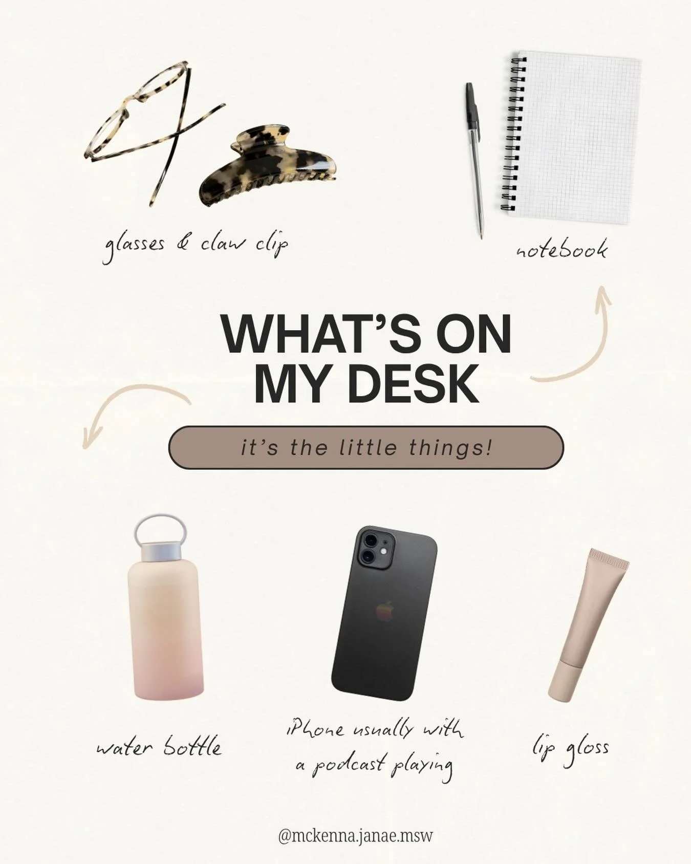 Well all this&hellip;.and usually some snacks! 🍏🍿🥨

What are your desk must haves to make your day a little brighter?!

&bull;
&bull;
&bull;
#socialworker #therapy #WAtherapist #onedayatattime #selfcare