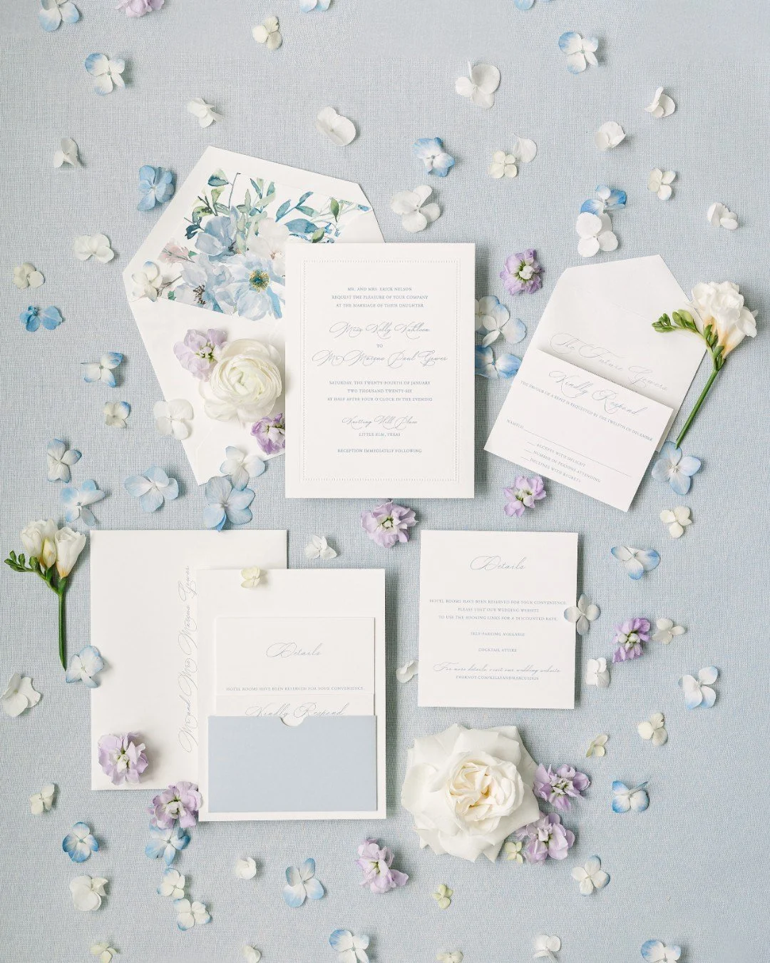 An invitation suite that set the perfect tone for what was to come on the big day. Designing invitations is one of our favorite parts of the process, getting to help shape that first impression for guests is such a special piece of the overall design