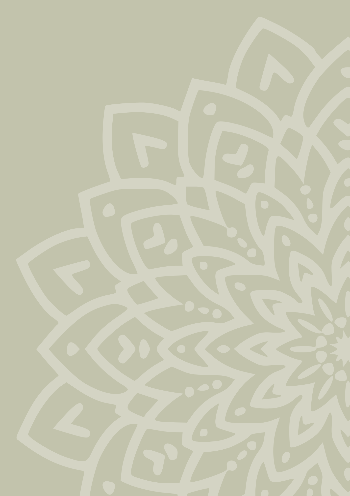 Mandala representing synchronicity and interconnection