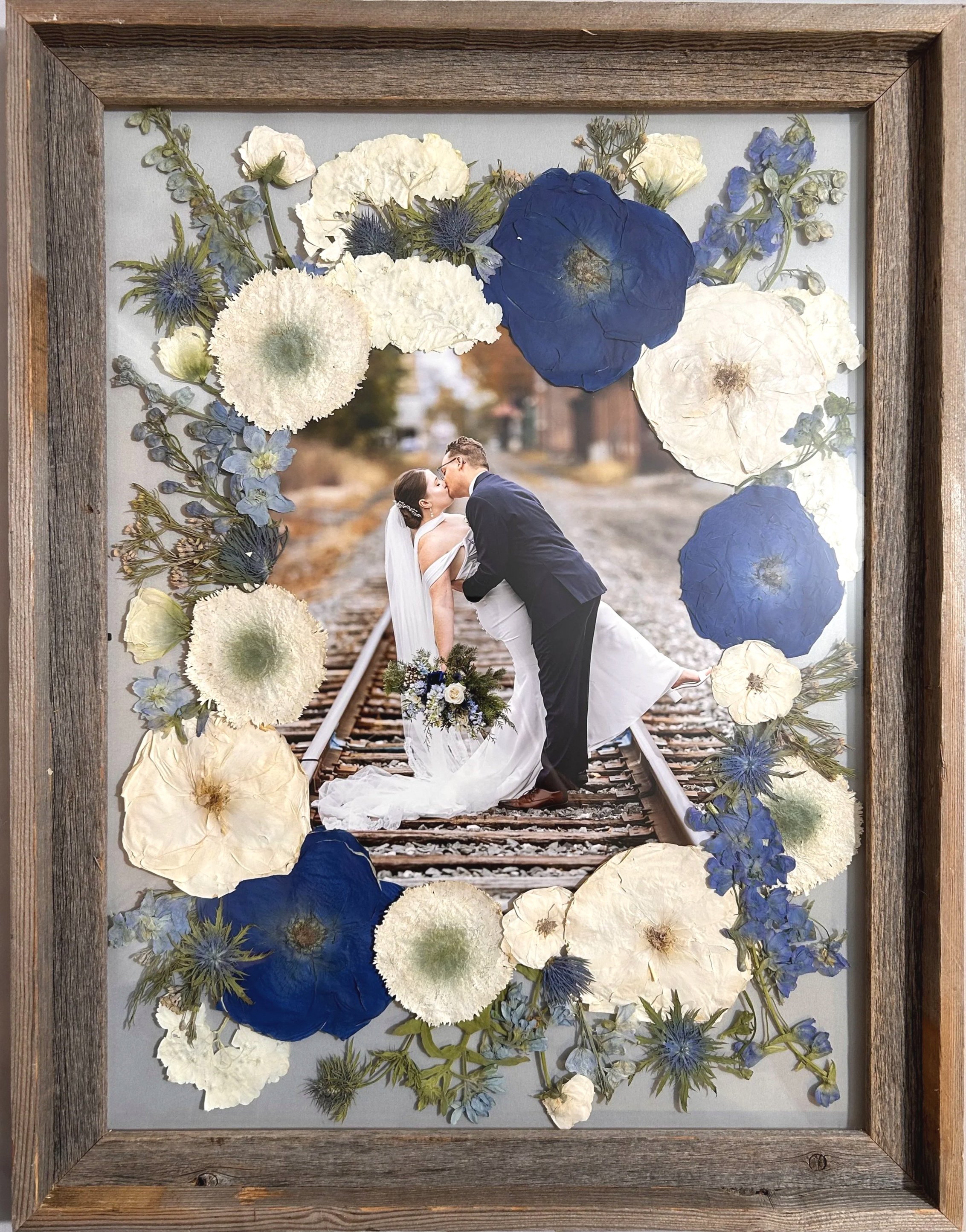 18x24 barn wood with color correction and 11x14 photo
