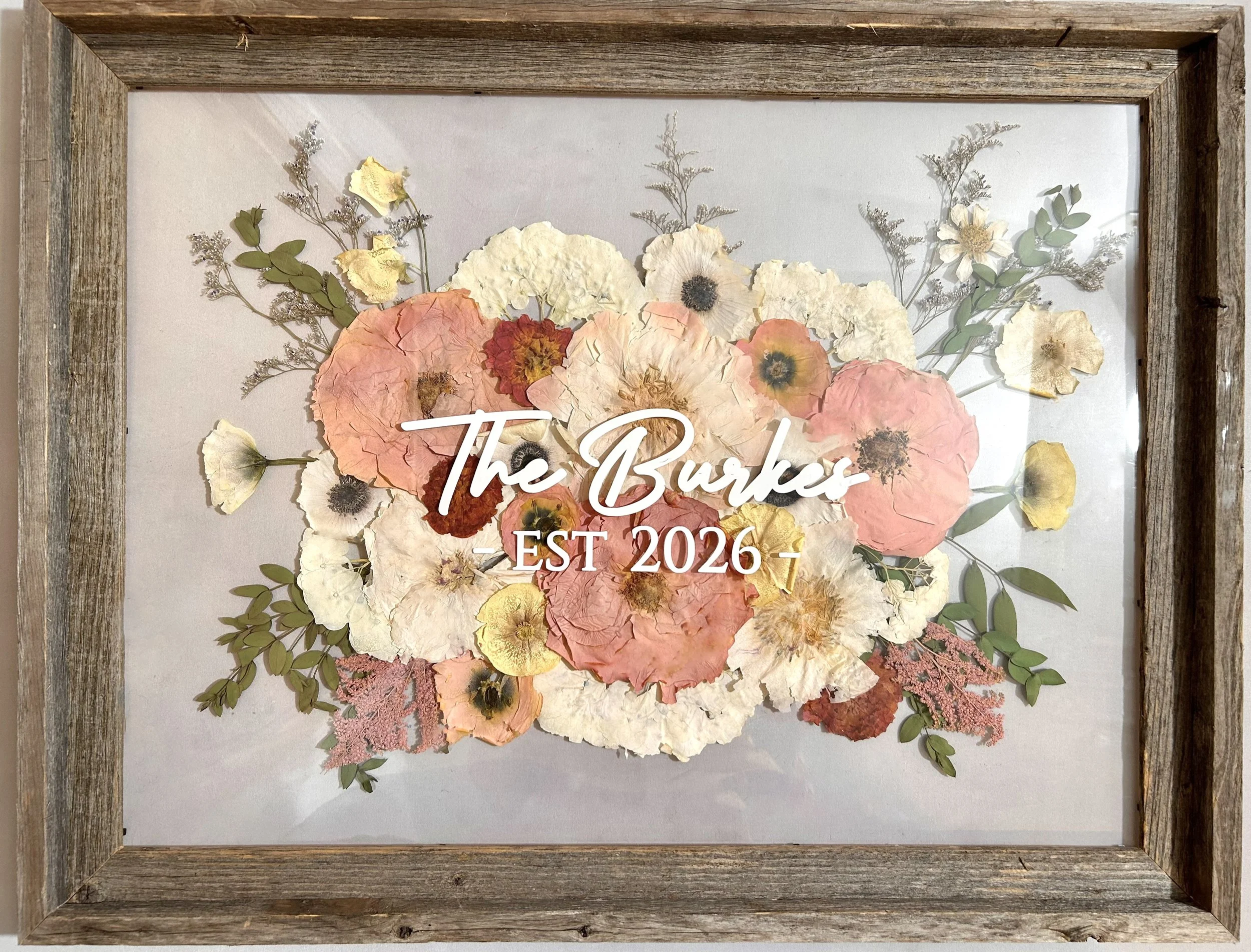 12" lettering on 18x24 barn wood with color correction