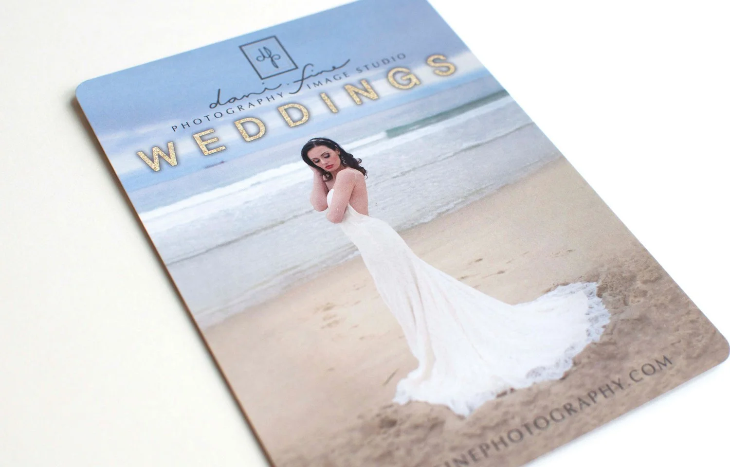 custom postcard design for a photography business promoting an event