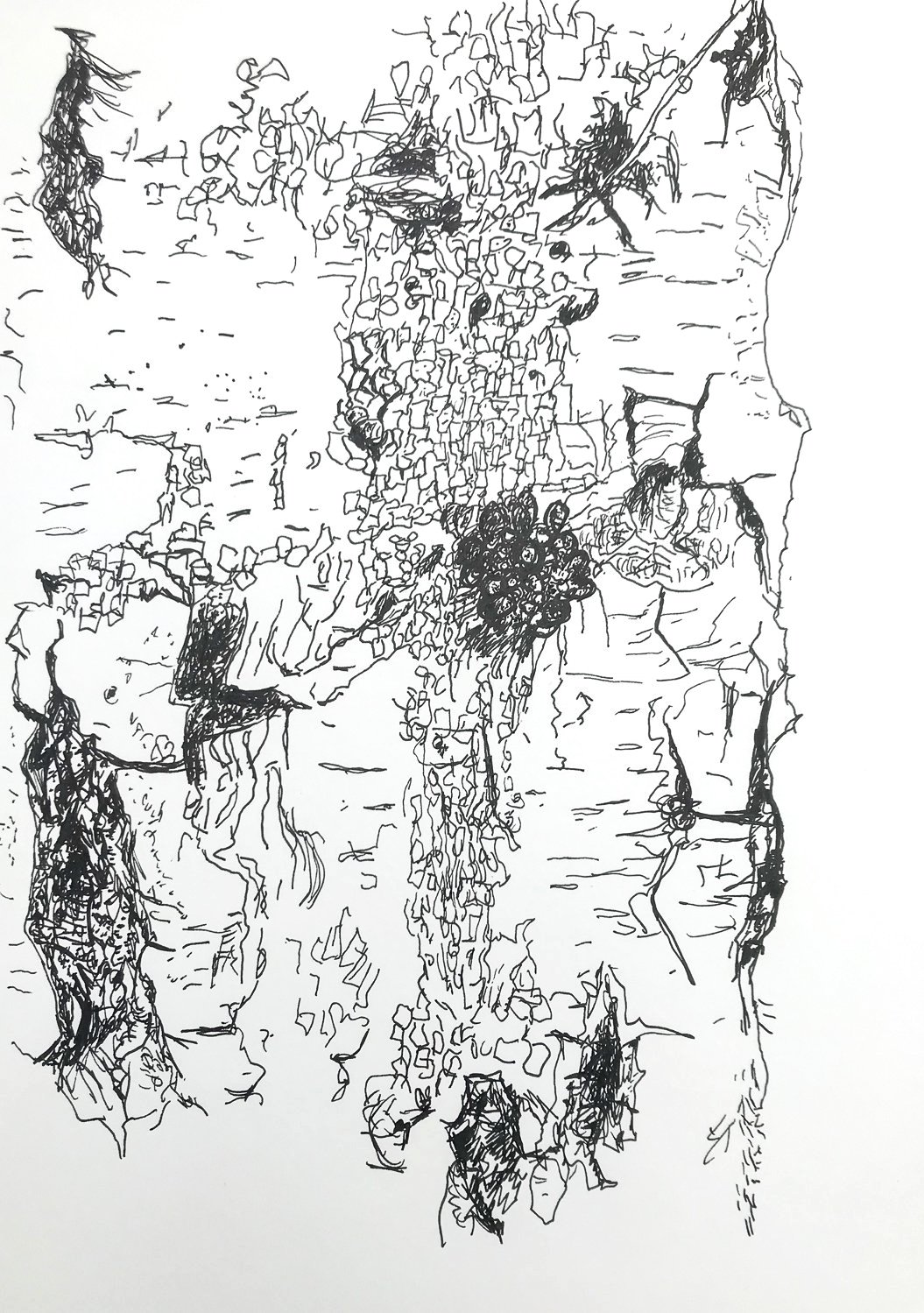 Surface, pen on paper 2022, 210x297mm