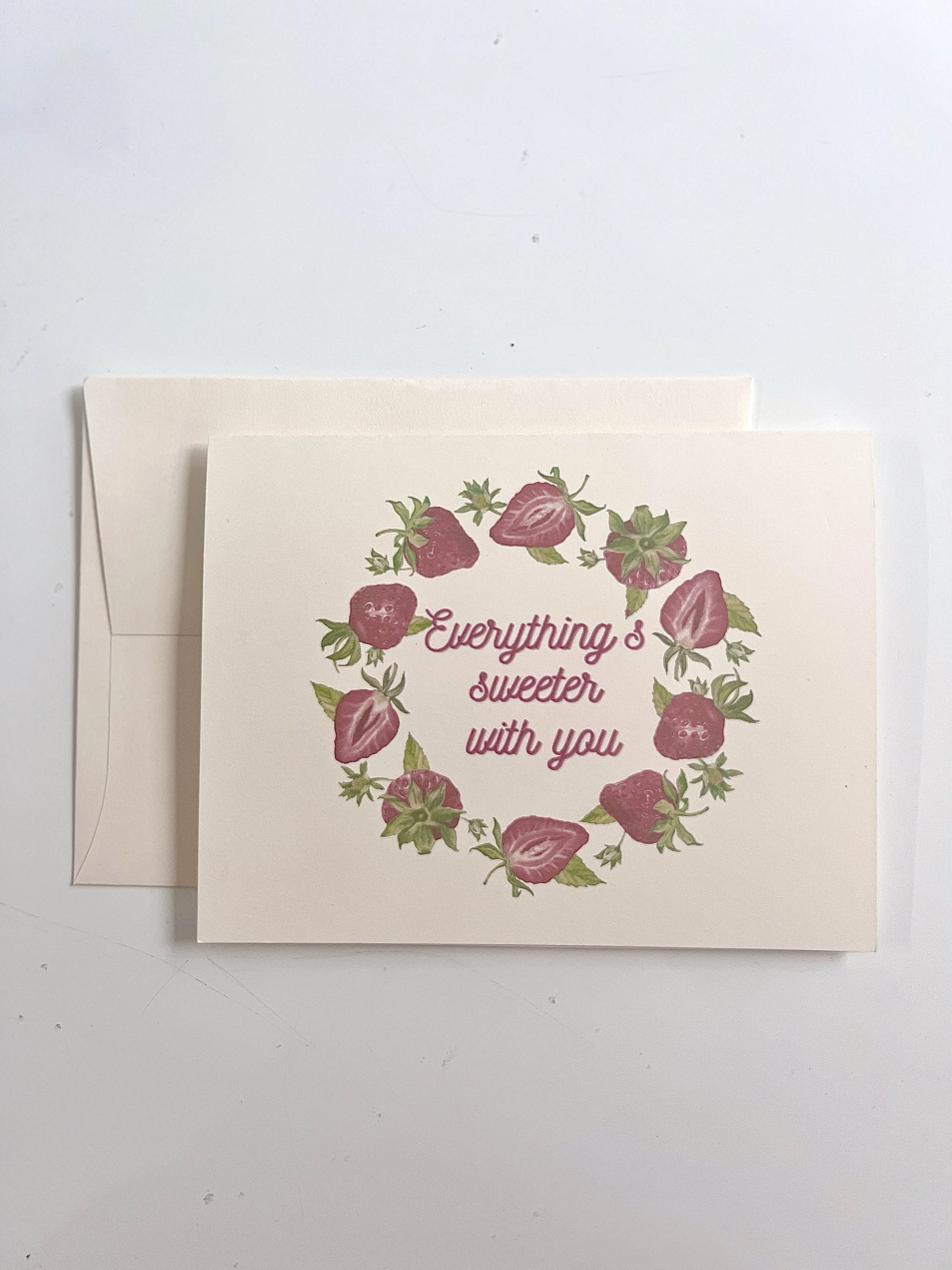 Everything's Sweeter With You - Valentine's Day card