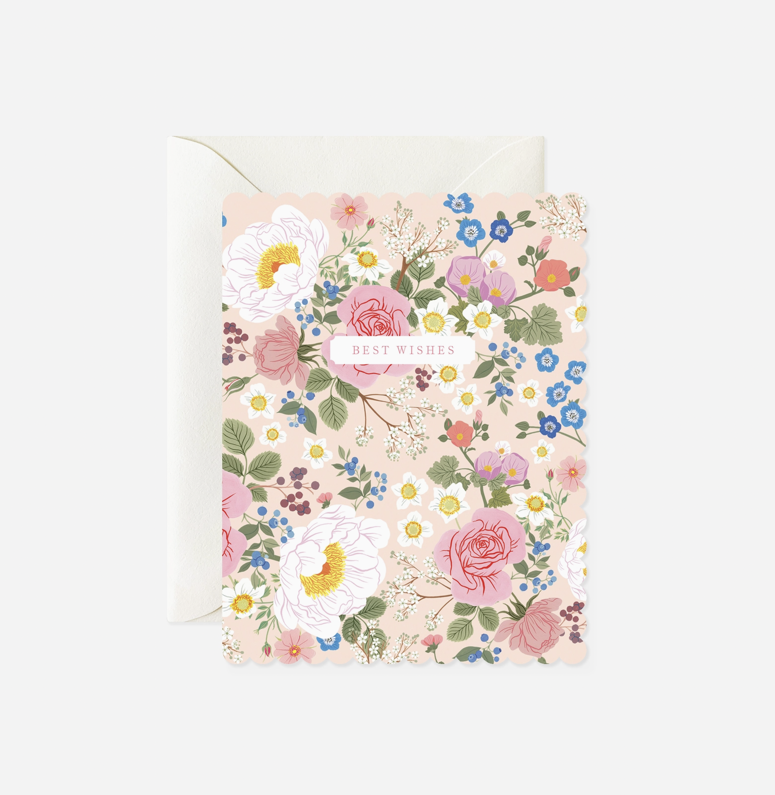 Best Wishes Floral Card