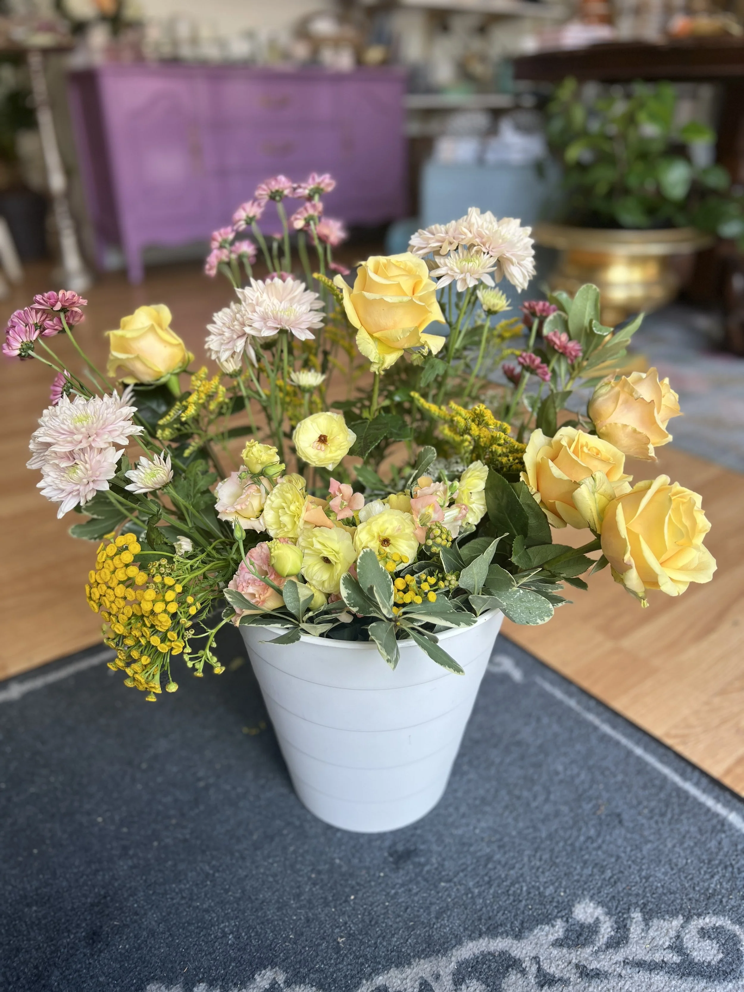DIY Flower Bucket- At home