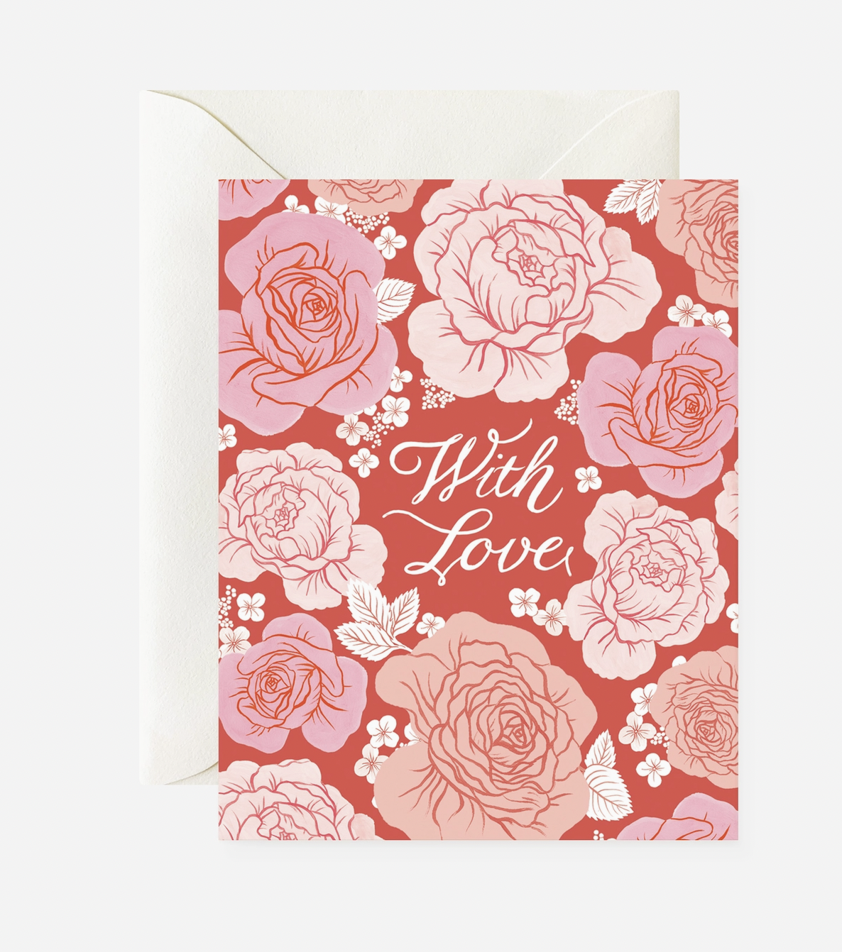 With Love Floral Card