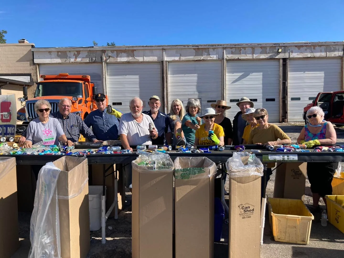 Three cheers for another successful Can-Do can sorting morning today! Thank you to the 15 Rotarians who volunteered this morning, making quick work of A LOT of cans and plastic bottles. Any guesses on how many we sorted this morning? Put your guess b