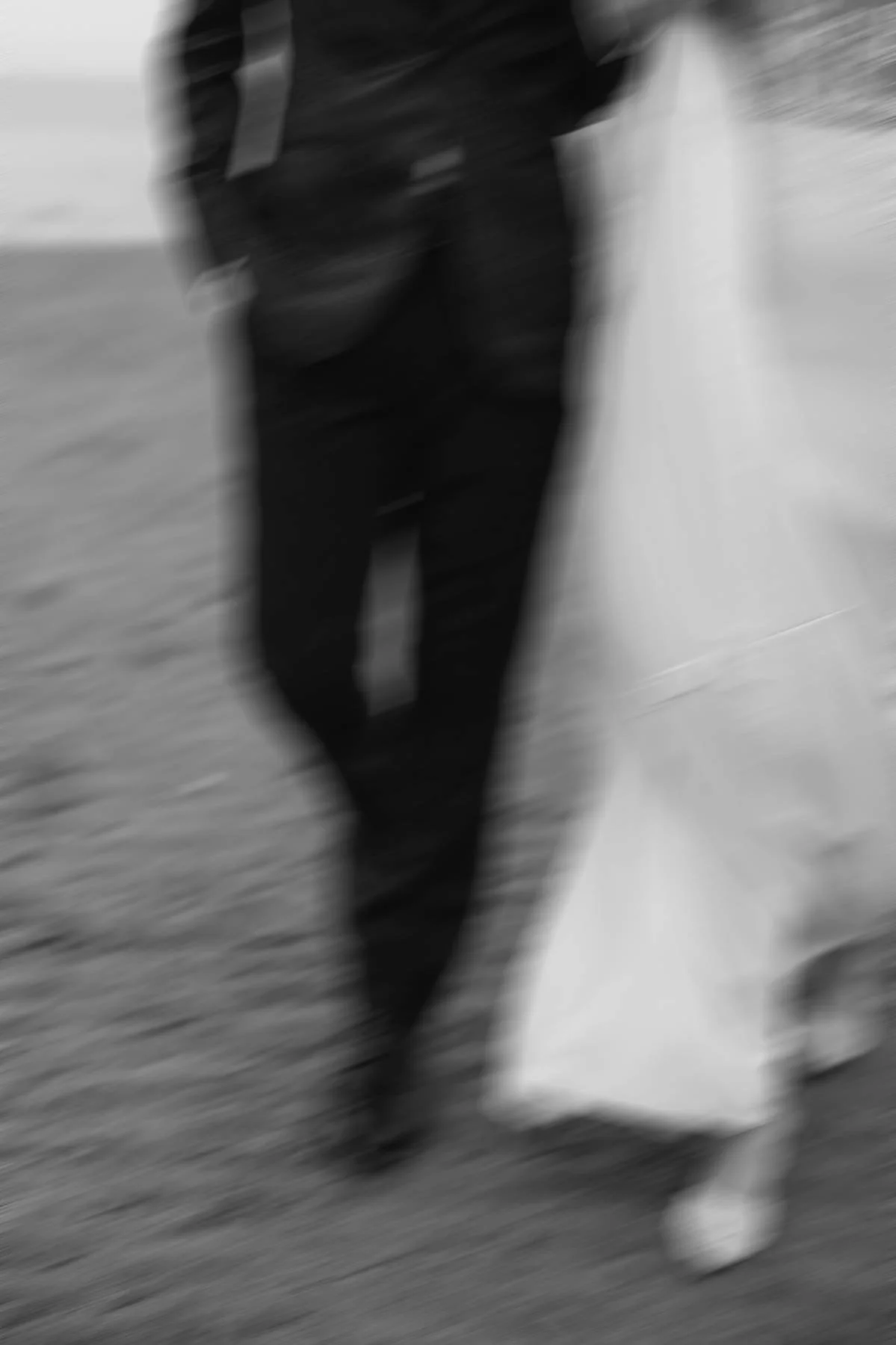 Bride and groom walking together during a Parksville wedding on Vancouver Island