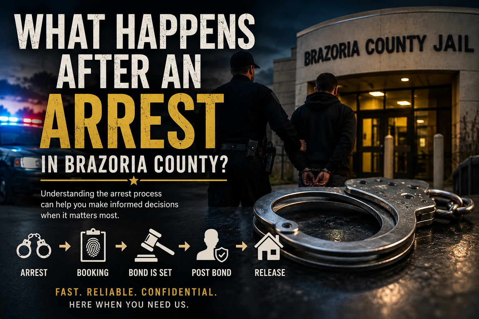 What Happens After an Arrest in Brazoria County? | Texas Best Bail Bonds