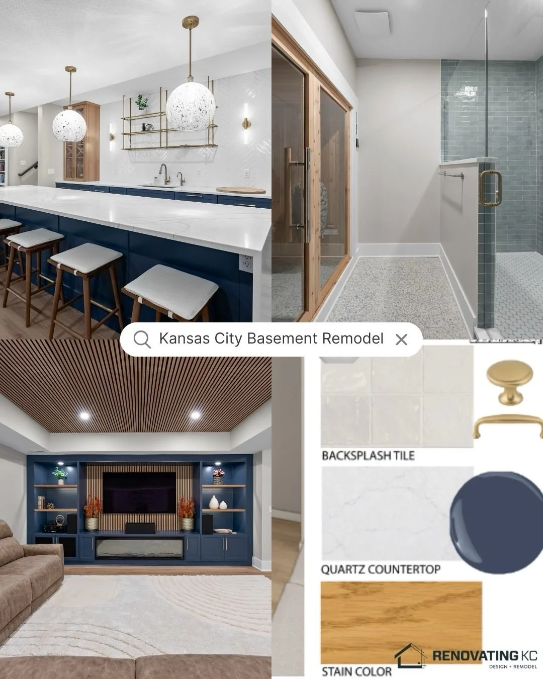 Is your basement unfinished? Let&rsquo;s change that.

Our team transformed this lower level into a fully functional space featuring a custom bar, media room, home gym, and sauna.

Swipe to see the transformation 👉

#RenovatingKC #BasementRemodel #K