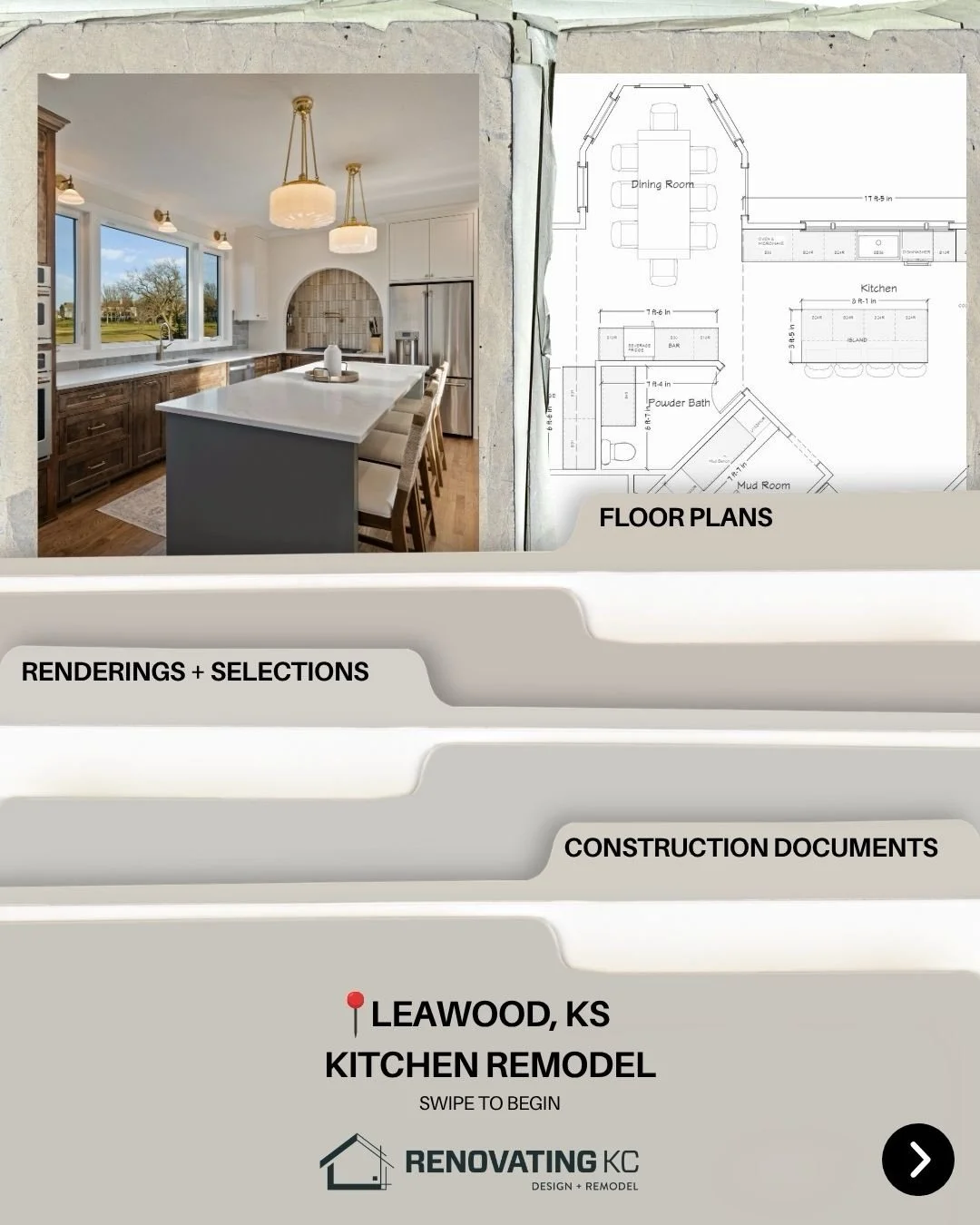 POV: you&rsquo;re our designer&rsquo;s notebook during this Leawood kitchen remodel ✏️📓

Layout tweaks. Cabinet elevations.
&ldquo;What if we moved this wall&hellip;&rdquo; &ldquo;Should we raise the windows?&rdquo; 

From the very first design cons