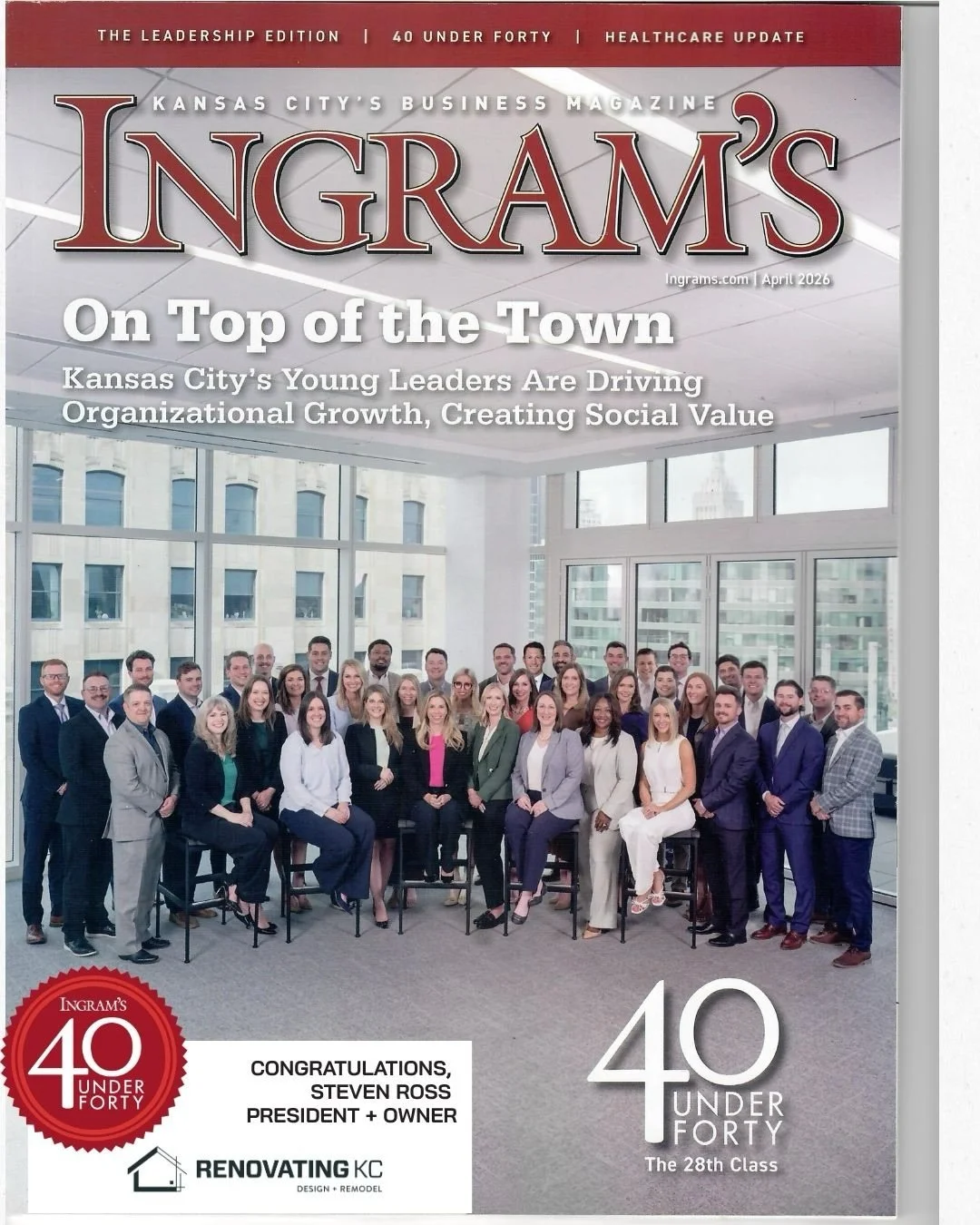 We&rsquo;d like to extend a huge congratulations to our President + Founder, Steven Ross, on being named one of Ingram&rsquo;s Magazine 40 Under Forty! 🎉

Your leadership, vision, and dedication to building something truly special continue to inspir