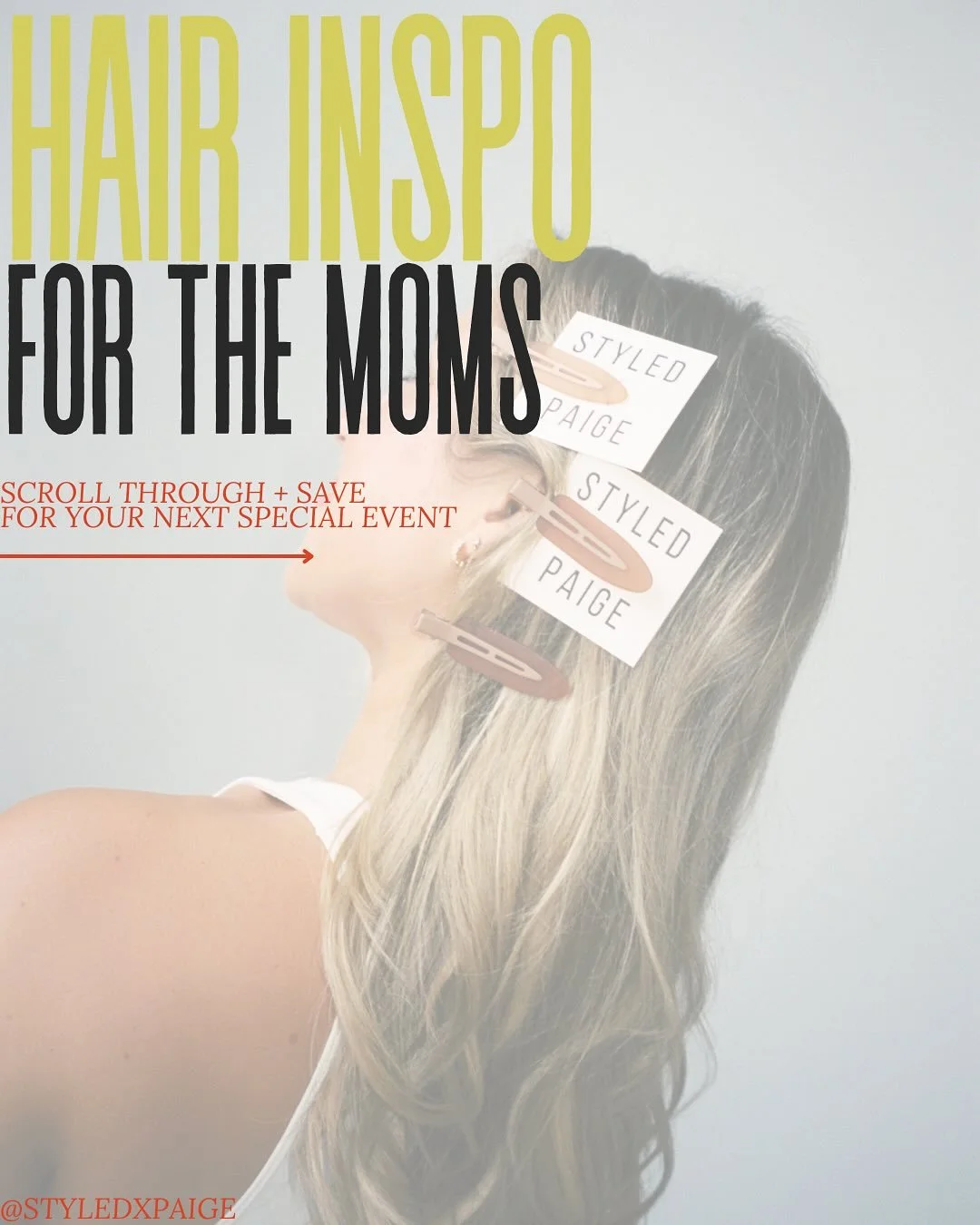 To usher you into Fall event season…. HAIR INSPO FOR ALL THE MOMS out there — all down, all up, and a mix of both😉 
Moms, I won’t leave you hanging! I often hear “I’m afraid of aging myself, but I don’t want to