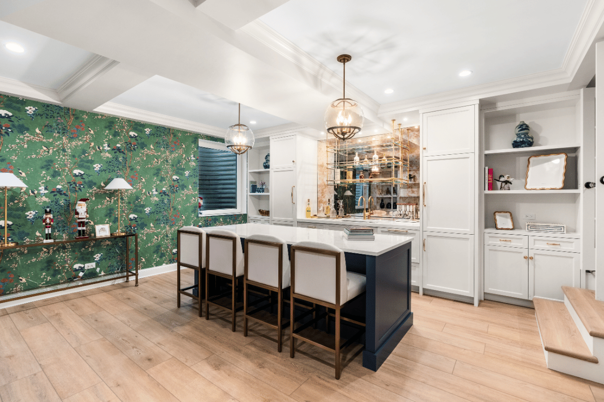 Glenview Kitchen Remodel Pendant Lighting Island Counter Platinum Touch industries