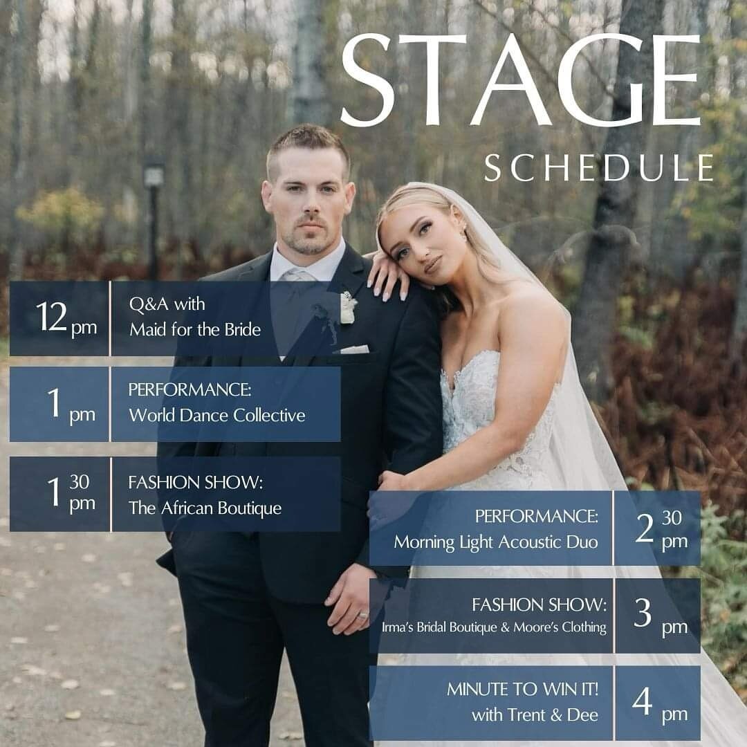 It&rsquo;s TODAY! 

11am - 5pm at the CLE Coliseum! Entertainment starts at 12pm!

Come out to see this amazing show we have for you🤍💍

#tbay #tbaylovin #thunderbay #northernontario #nwontario #tbaylife #baysmallbusiness
#thunderbaywedding #thunder