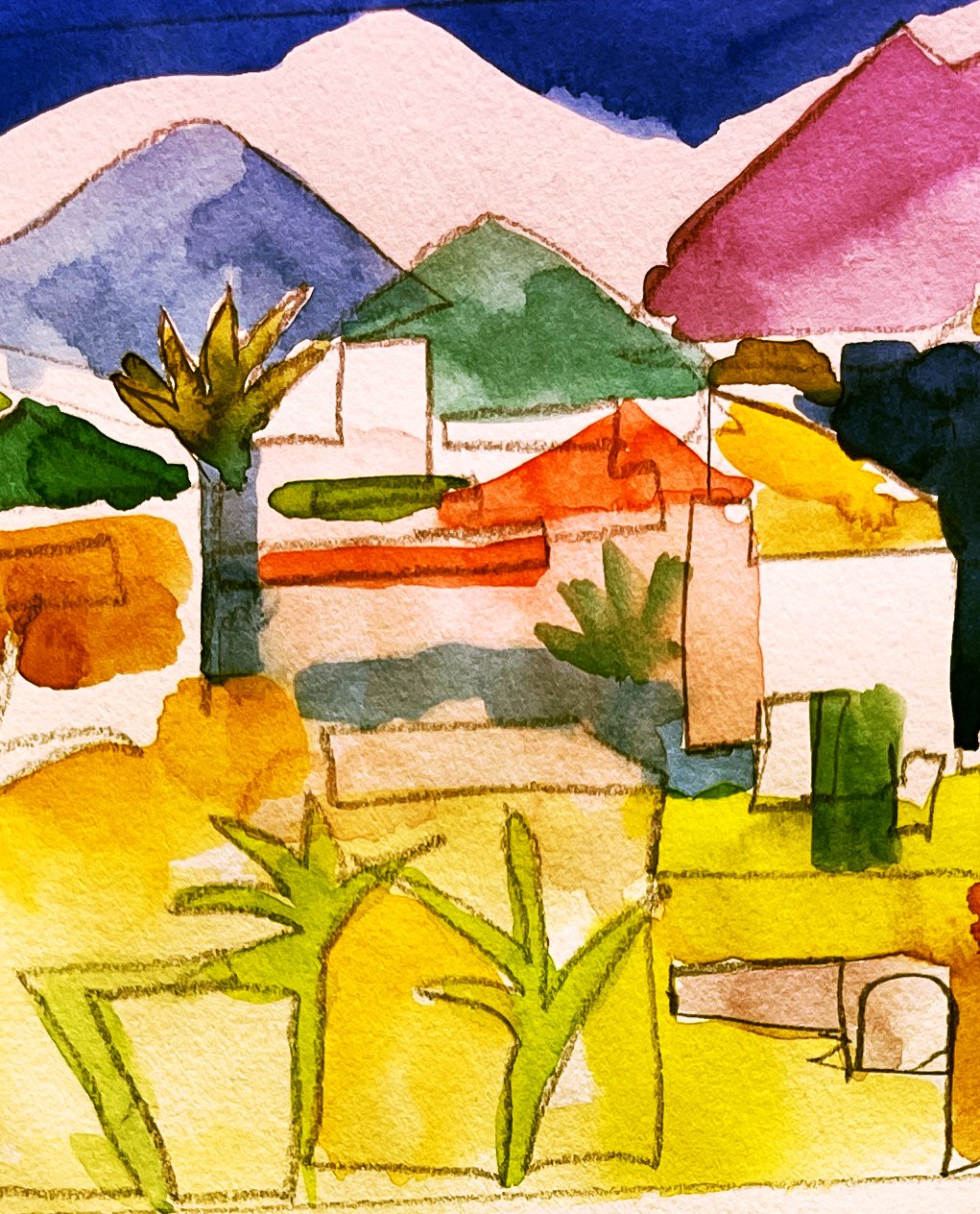 Watercolour Landscape Paul Klee