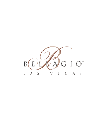 Bellagio Las Vegas logo with elegant cursive 'B' and the text 'Bellagio Las Vegas' underneath.