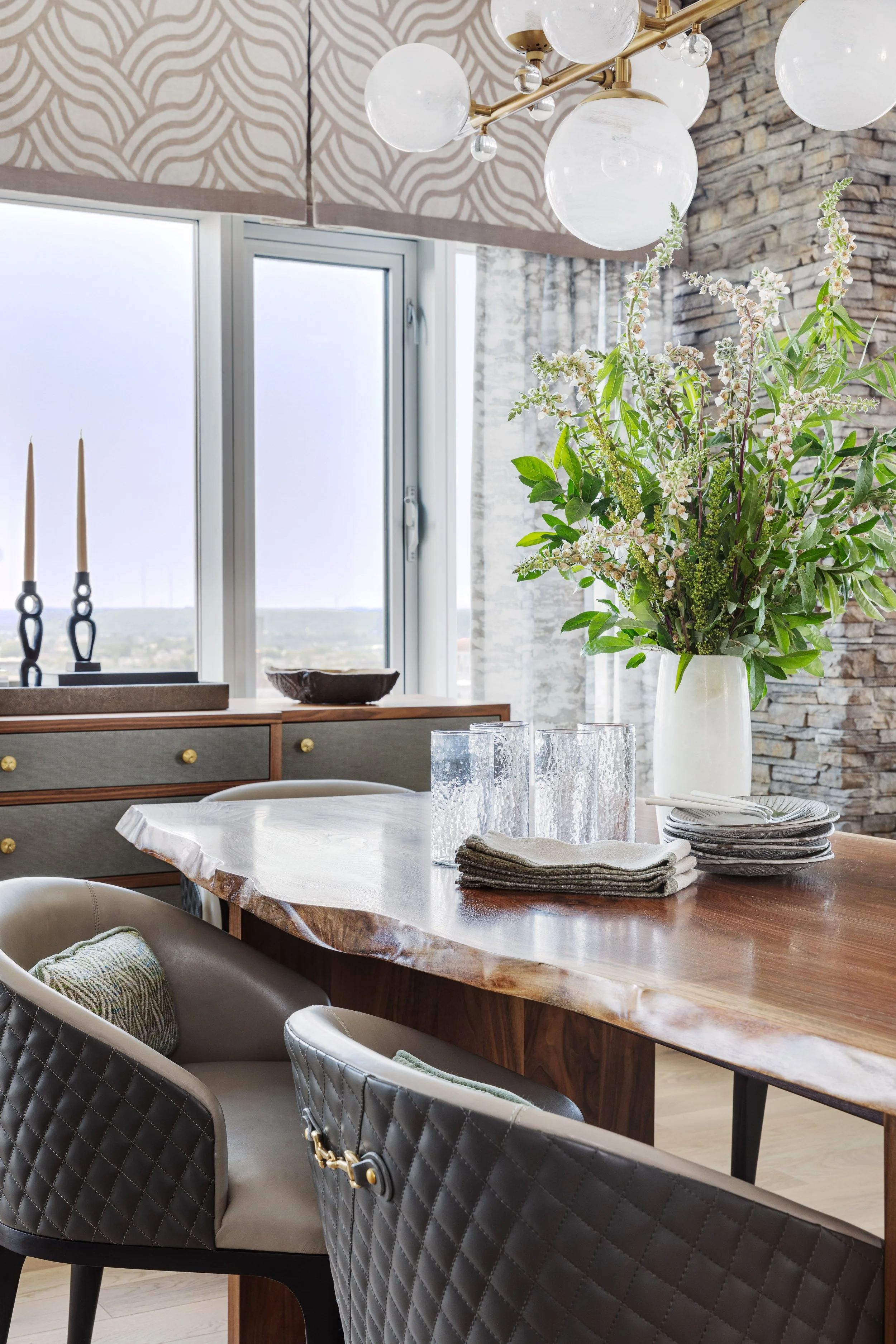Penthouse Dining Room Interior Design For Small Spaces preview