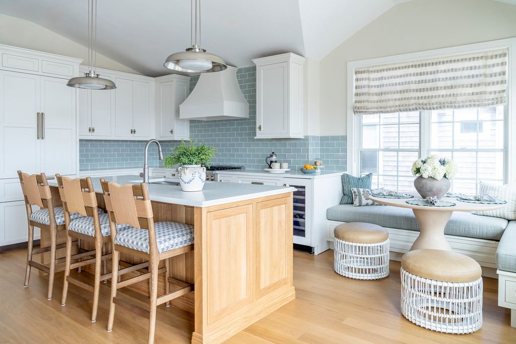 The best gatherings always seem to find their way into the kitchen.⁠
⁠
At Jerusalem Heights, we designed the third-floor kitchen and adjoining family room to feel cohesive and welcoming, keeping everyone connected &mdash; whether they&rsquo;re prepar