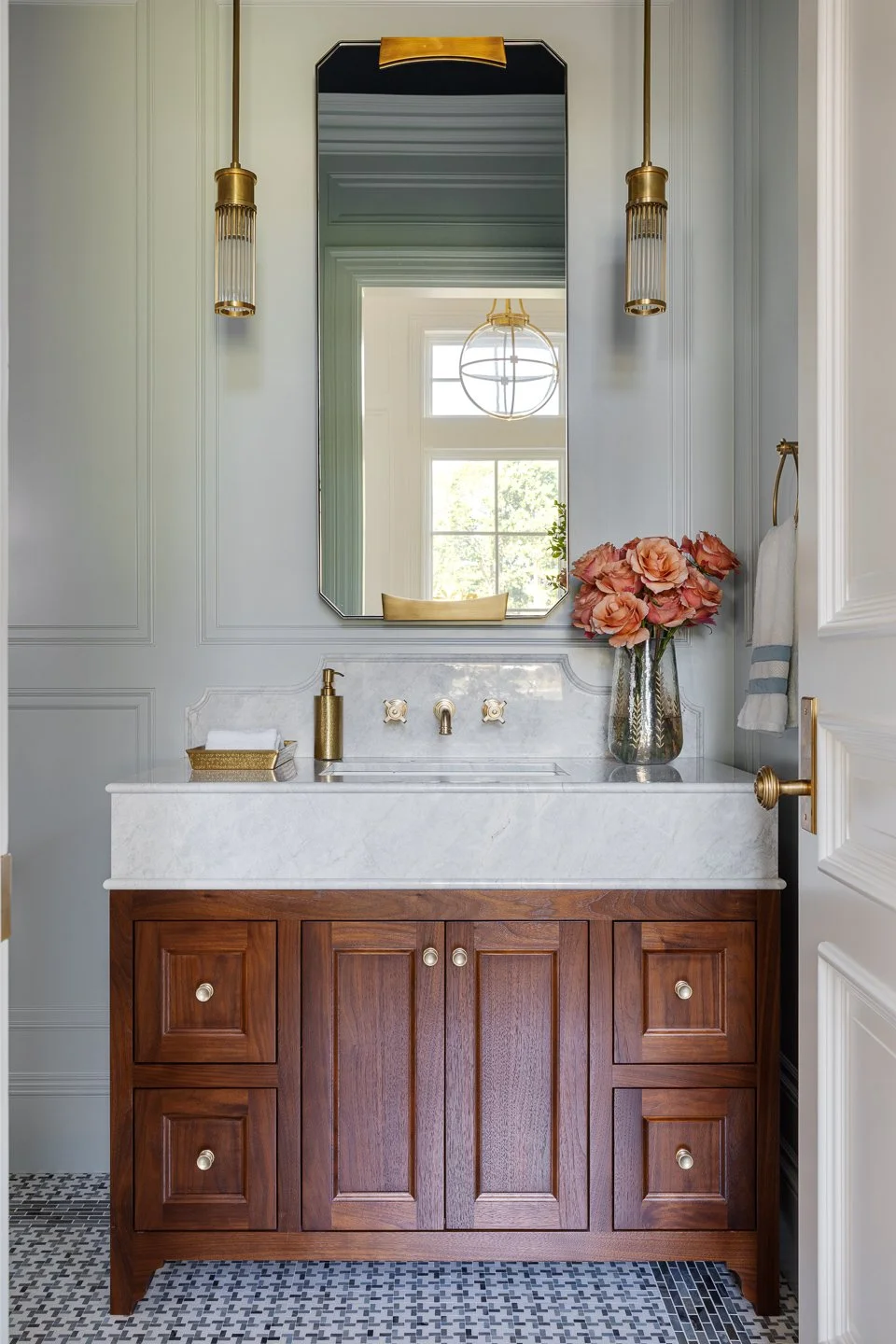 Feminine modern and rustic powder room.jpg