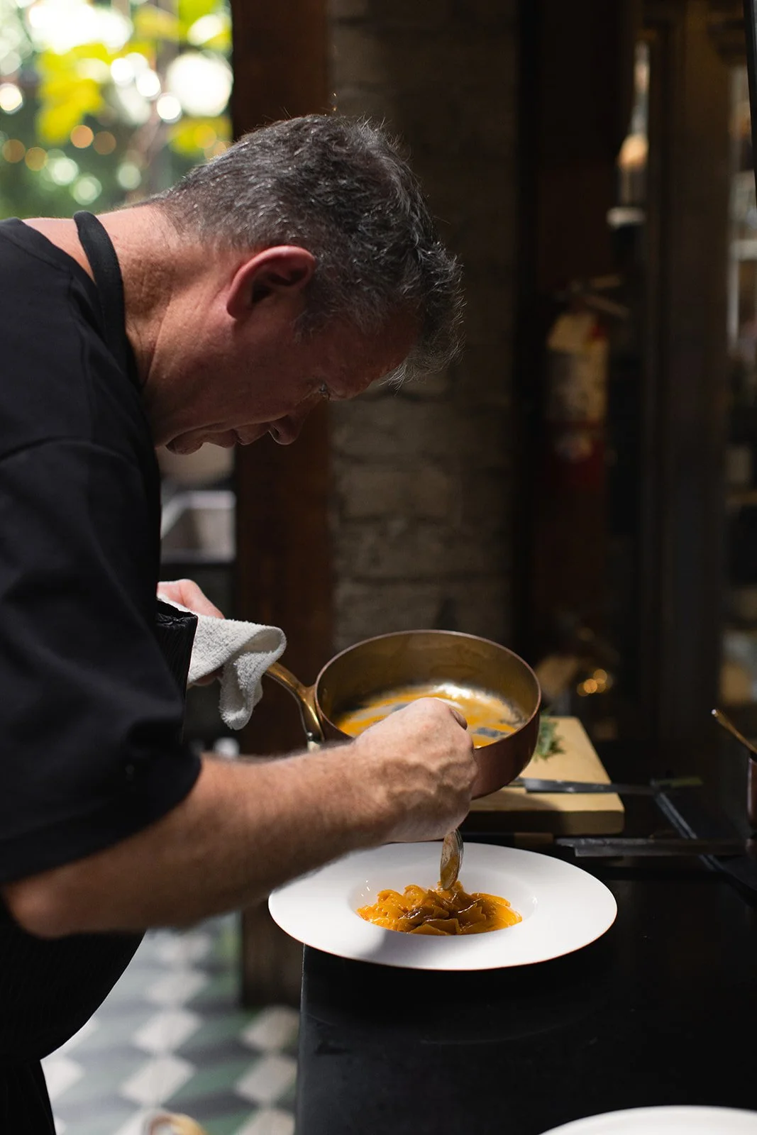 1/3 - revisiting a recent cremini dish (confirm complete caption with Walter! Emphasize that  we have an ARUGULA RIGATONI ft. chanterelle, matsutake, and porcini mushrooms on our DINNER MENU now)