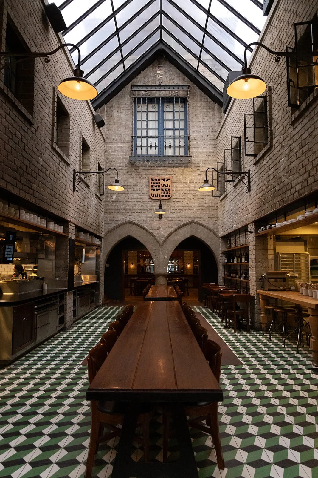 1/2 (Whether you're here for our daytime menu or dinner, every seat in the house is a good one.....insert caption on historical significance of the main dining room at Republique)
