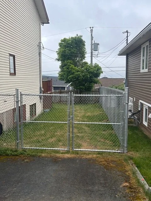 New 6ft high galvanized chain link