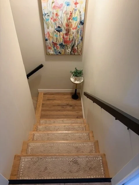 Oak stairs supply install and stain