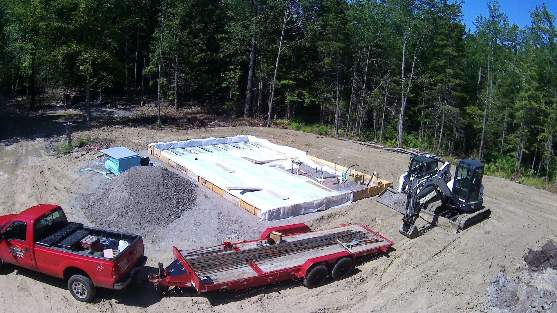 foundation excavation and site preparation in Durham Maine