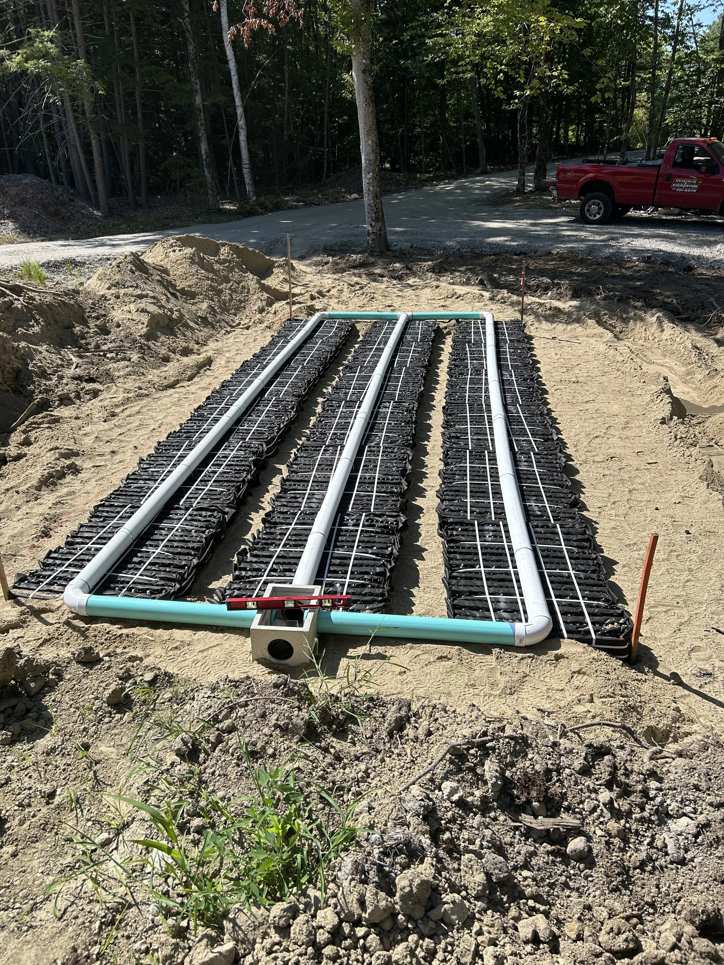 Eljen In-Drain Septic System, leach field Durham Maine