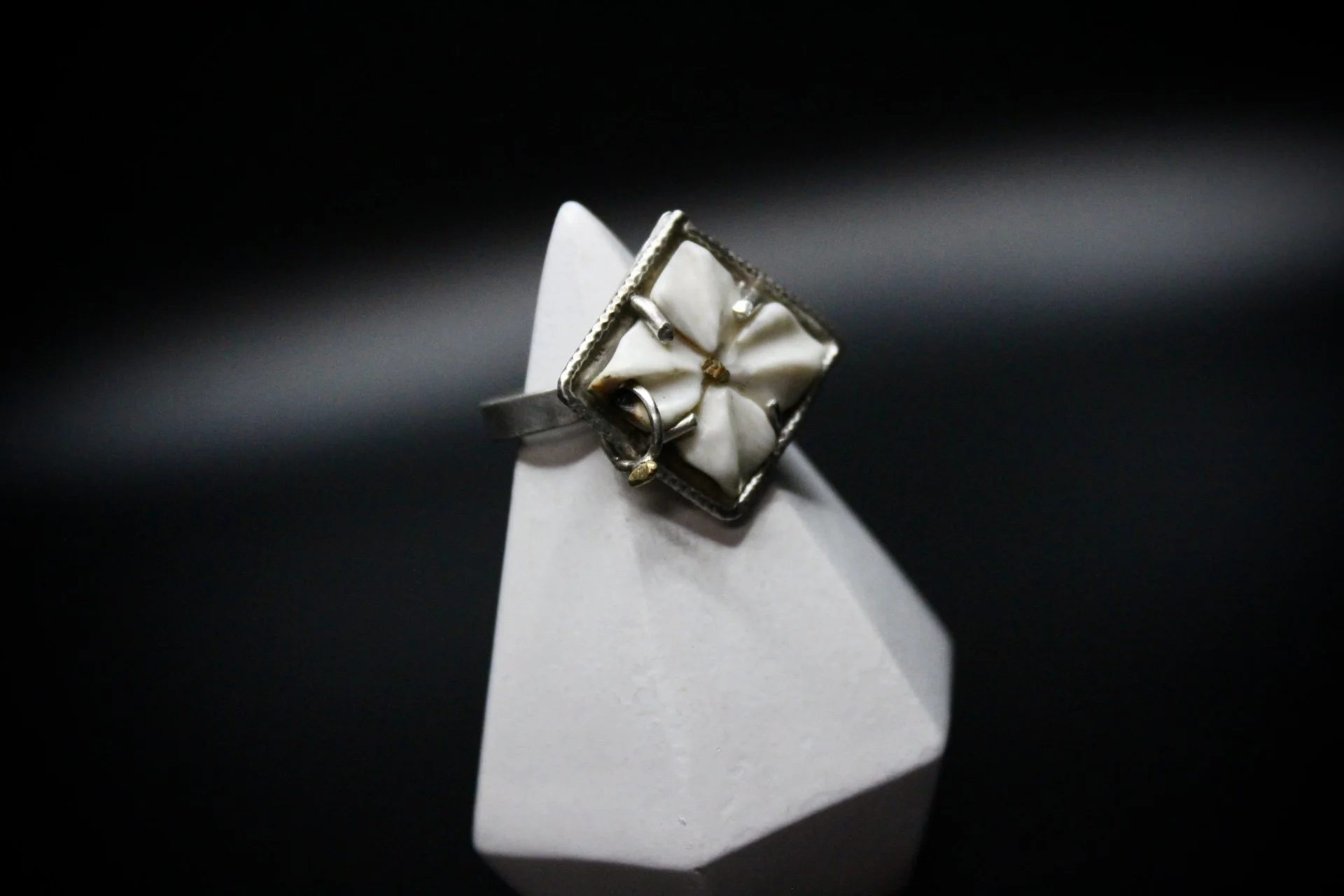 Alaskan Nugget Mammoth Flower with AK Nugget Charm