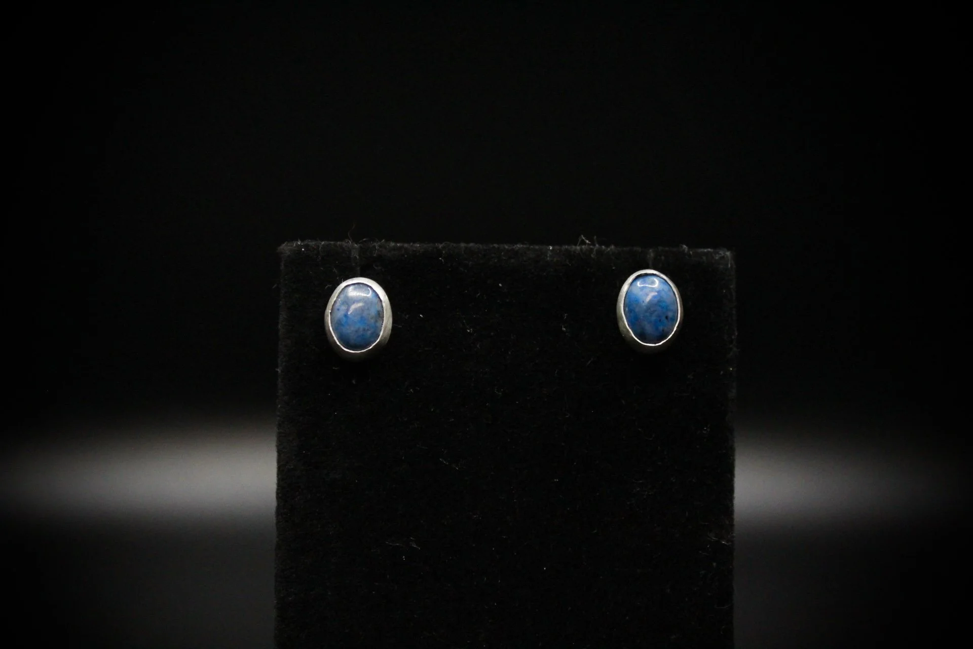 Denim Lapis Studs