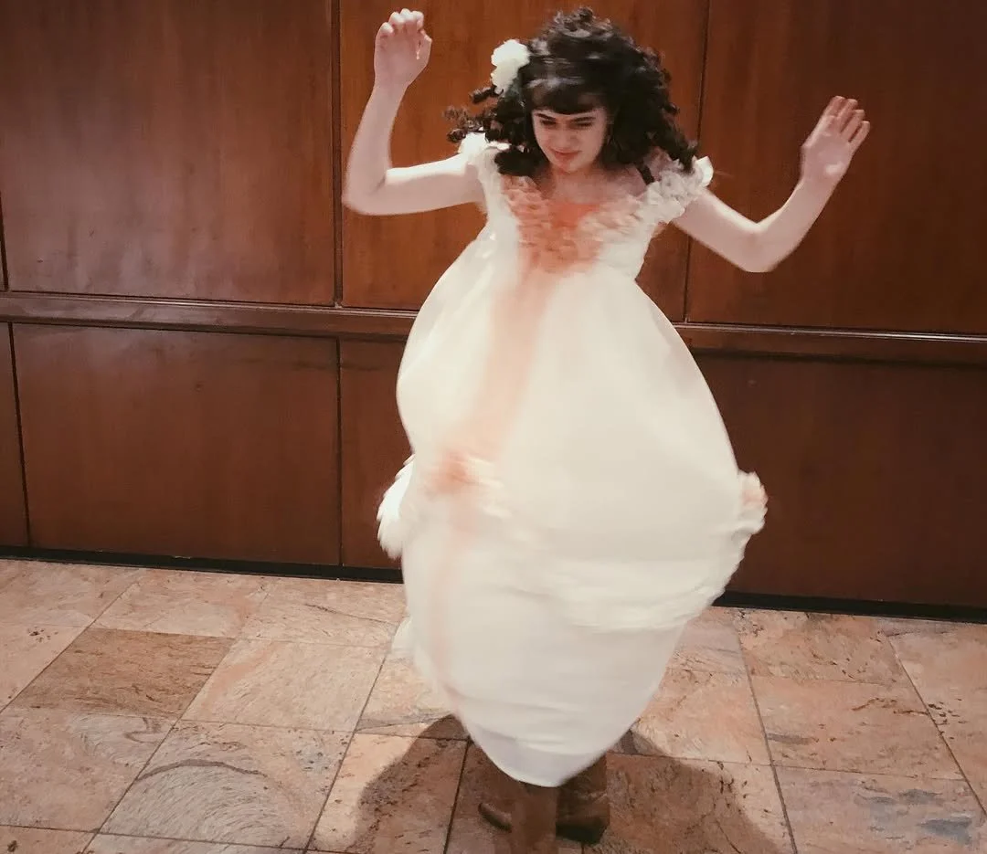 Laurey from Oklahoma! (2019) costume - dress construction, wig and makeup styling