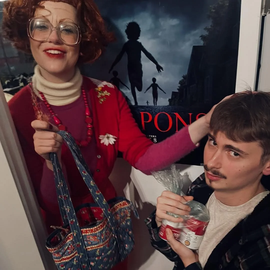 Aunt Gladys from Weapons - wig styling and makeup