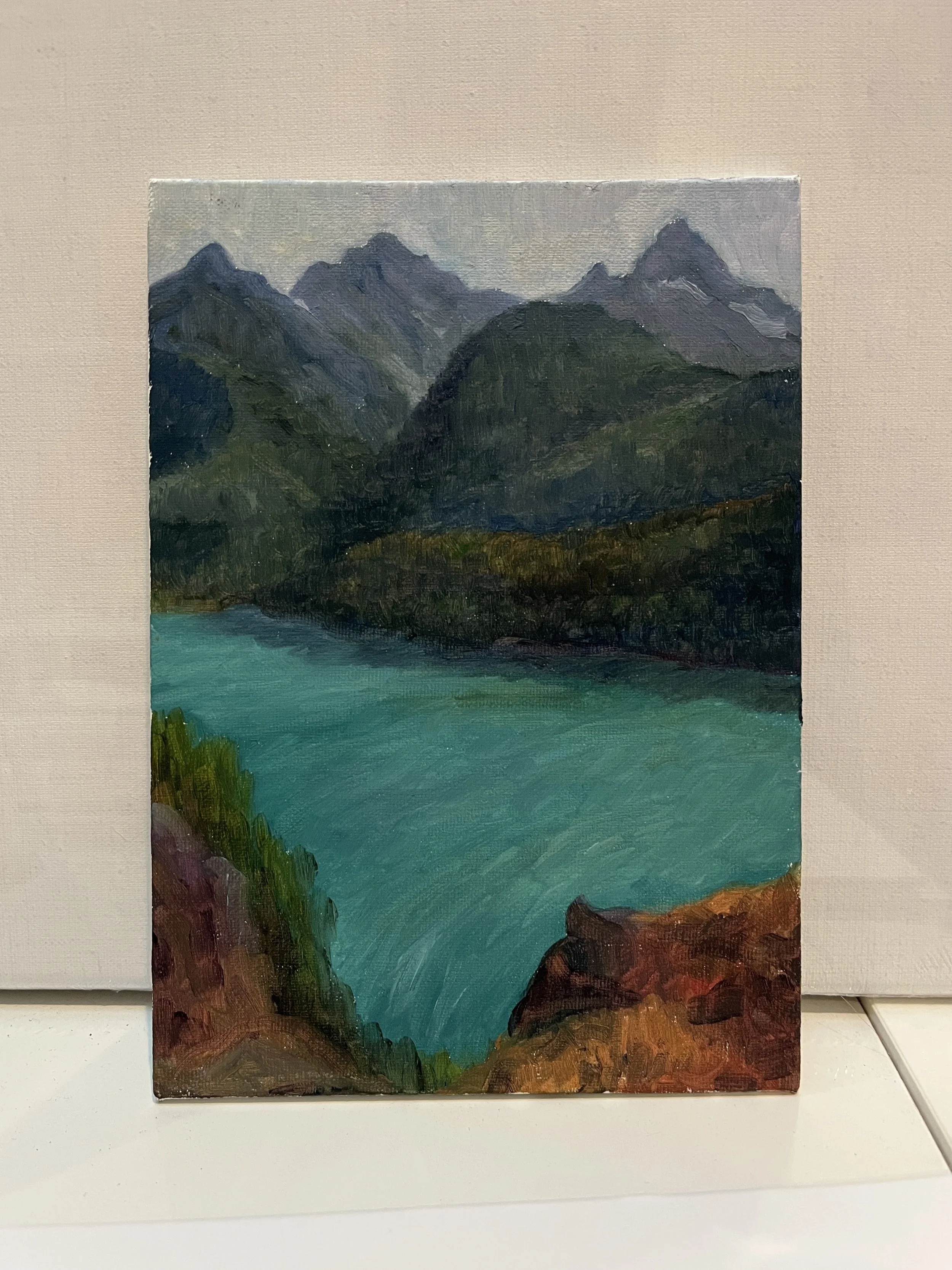 Lake Diablo painting