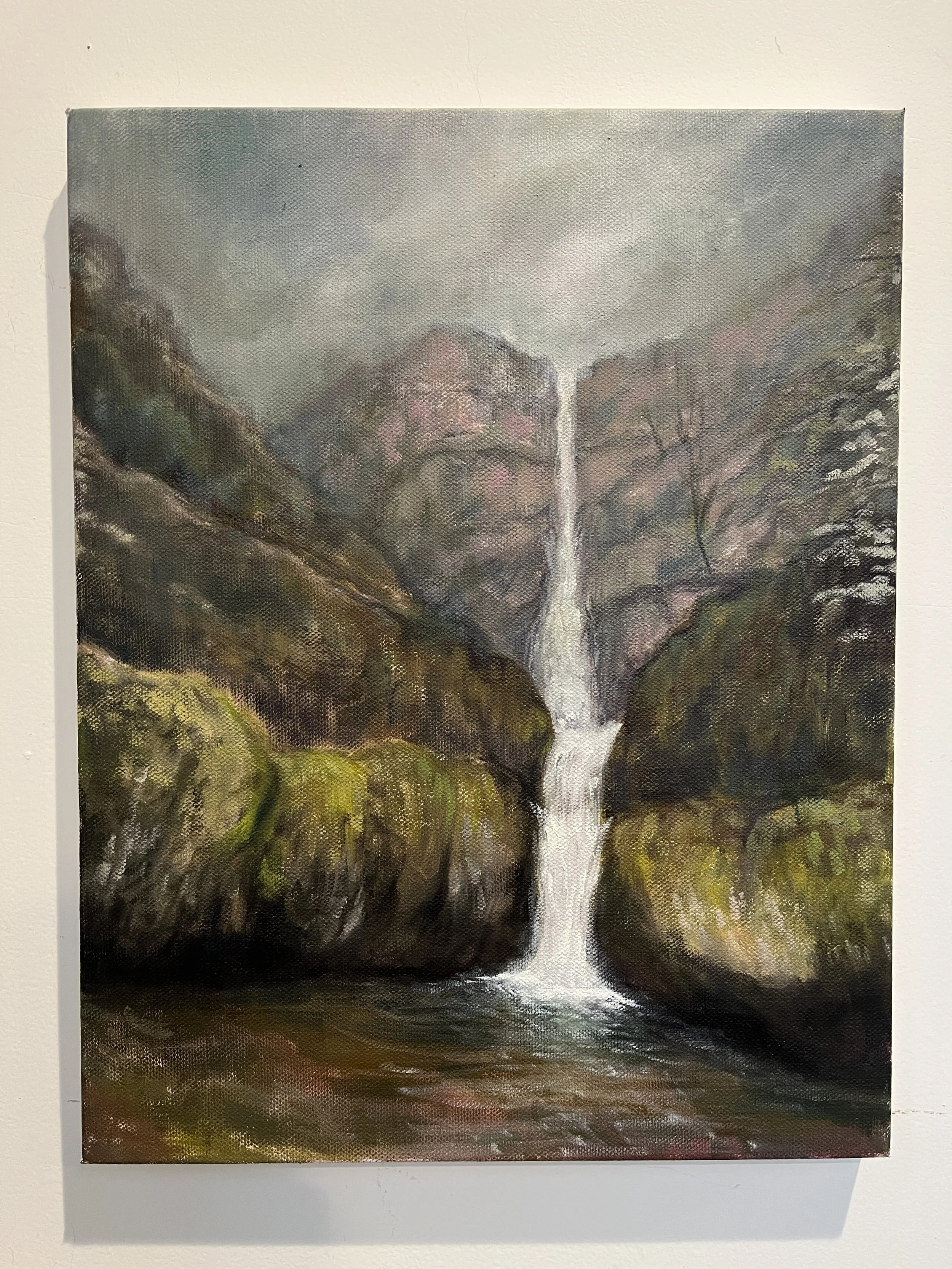 Multnomah Falls painting