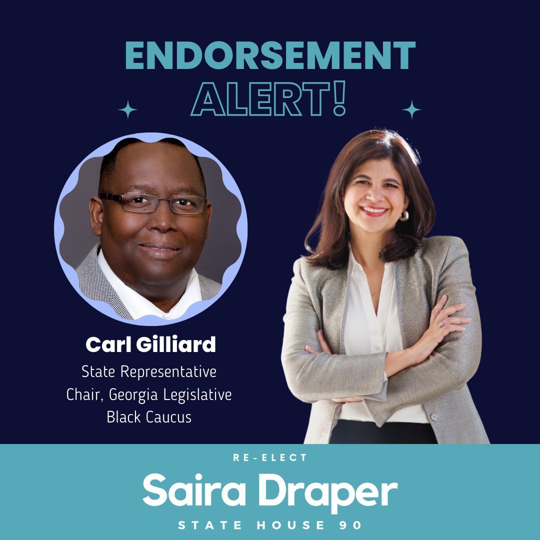 I am thrilled to announce another endorsement of my re-election campaign for House District 90. Rep. Carl Gilliard has served in the Georgia legislature since 2016 and currently serves as the Chairman of the Georgia Legislative Black Caucus. 

I had 