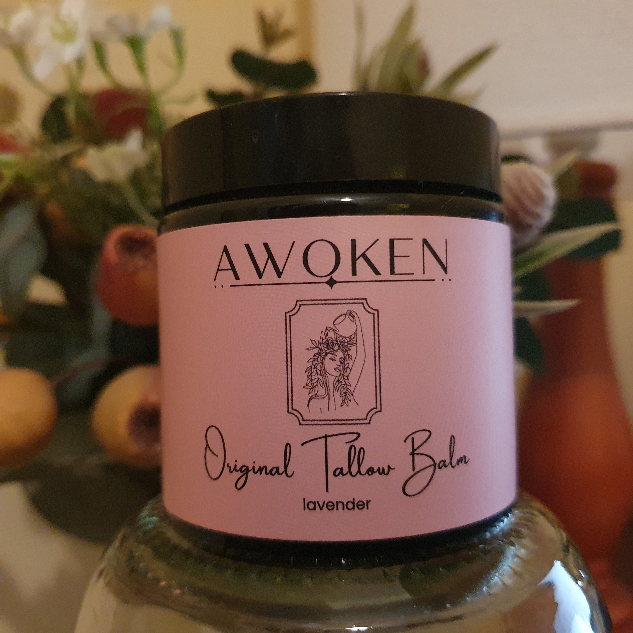 AWOKEN Grass Fed Tallow Moisturiser Handmade - Organic Ingredients 100ml