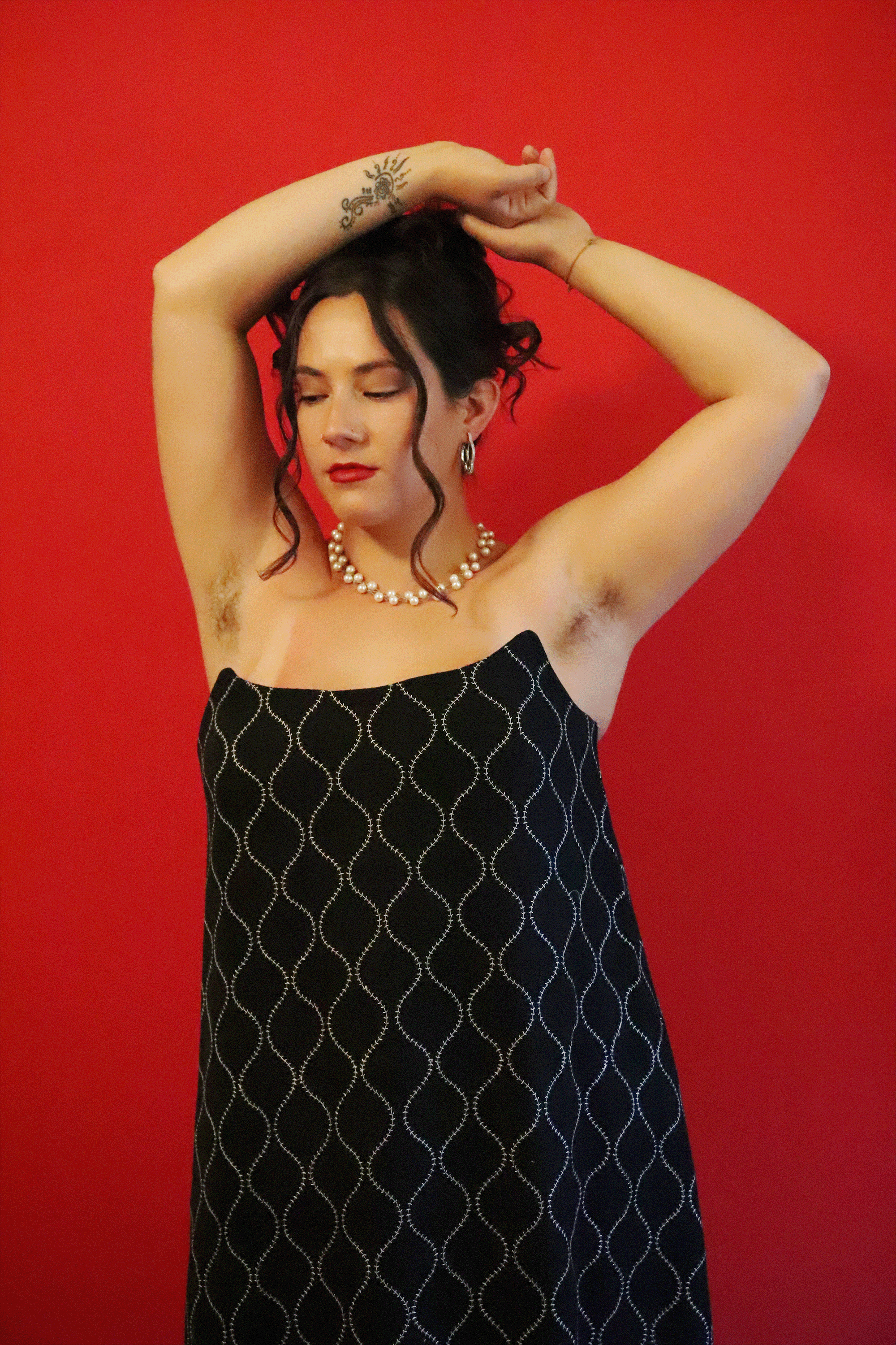 Corseted Drape Dress