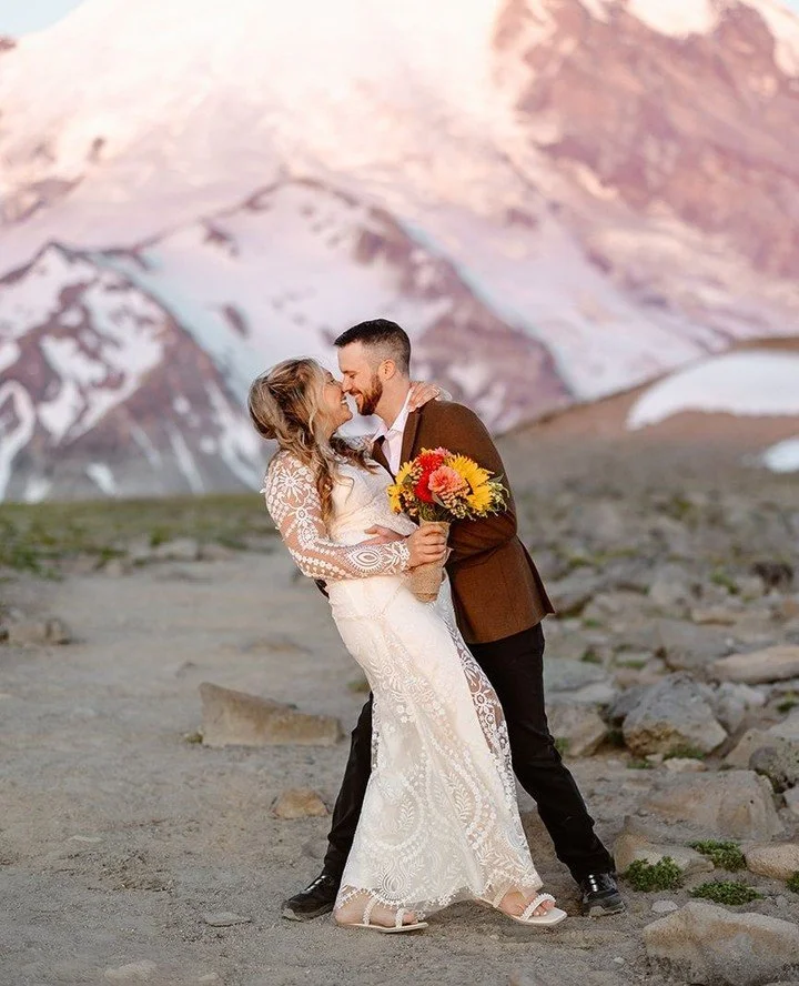 As a Mount Rainier Elopement Photographer I have spent plenty of time in Mount Rainier National Park both photographing couples and on my own adventures and there are some important things that I&rsquo;ve learned about the park and when you should el