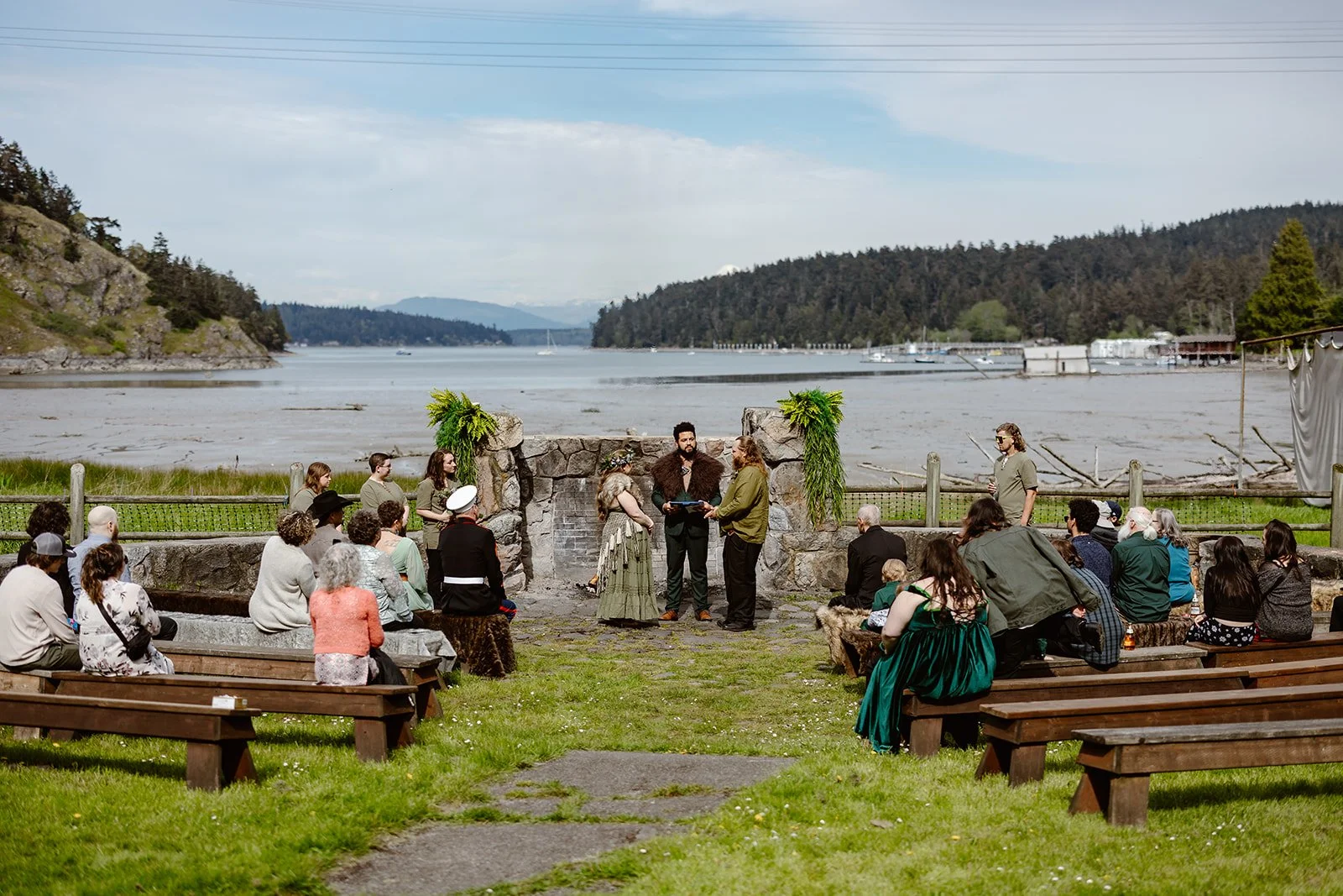 Intimate Wedding at Cornet Bay Retreat Center at Deception Pass