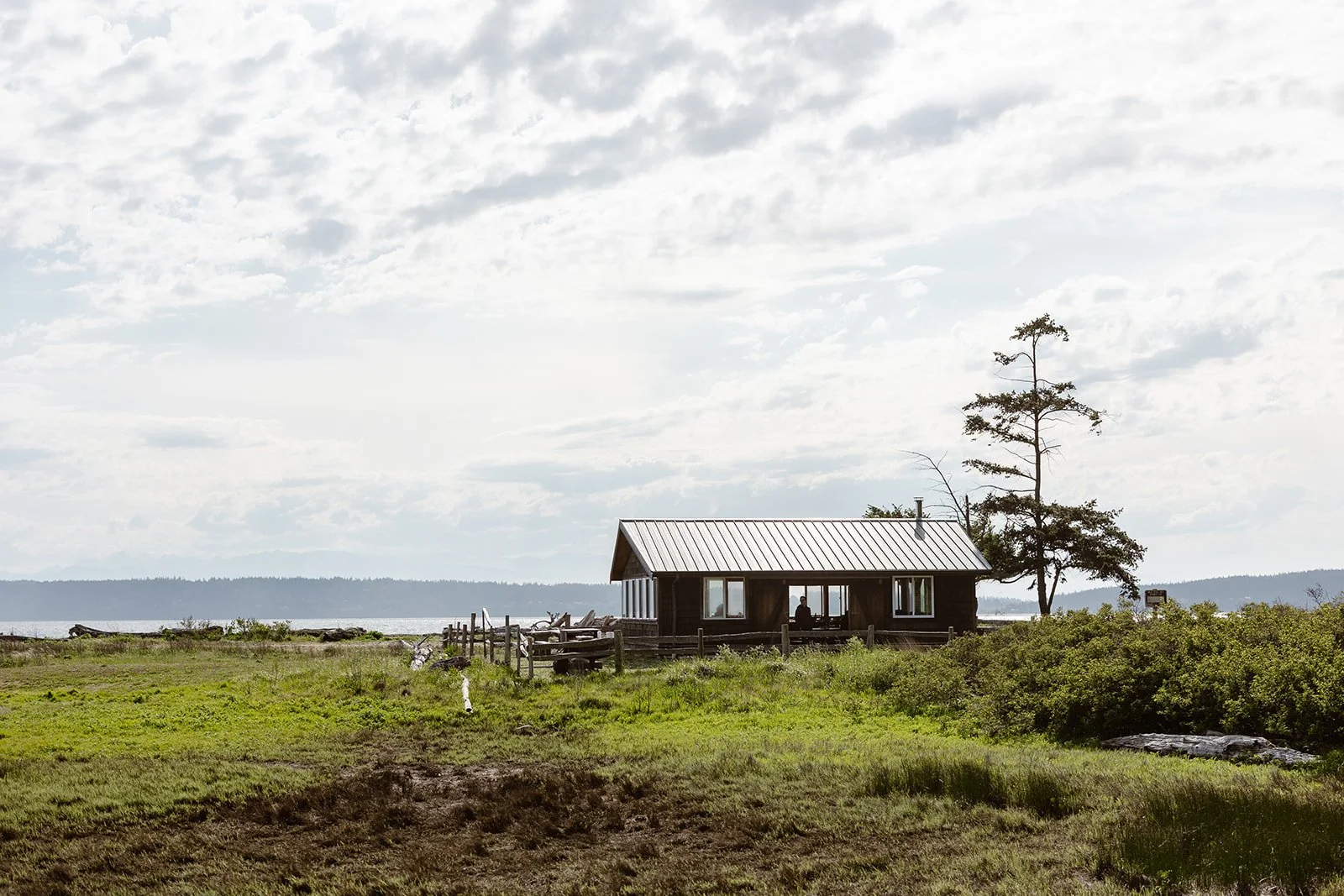 building at camano island state park perfect for small wedding venue