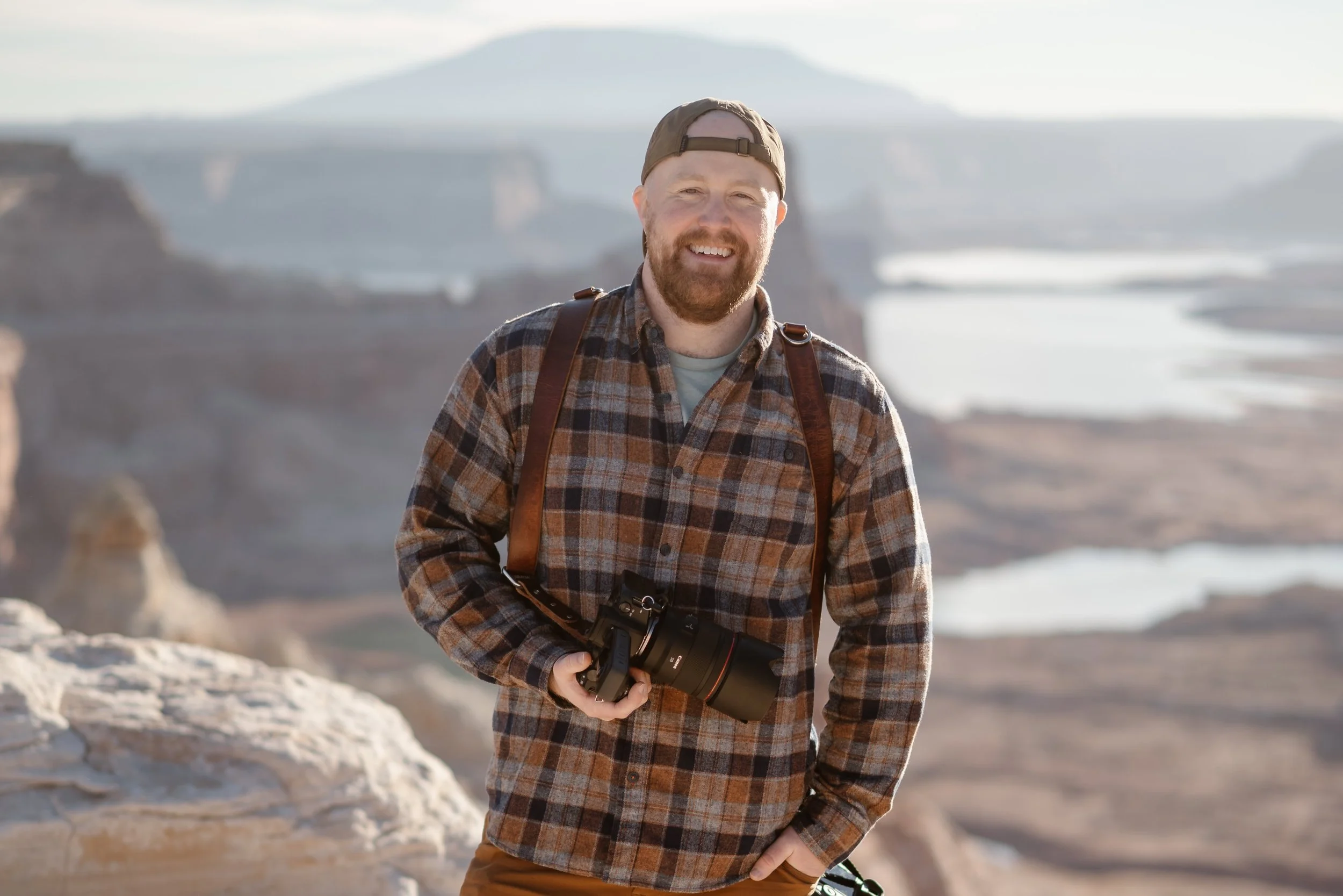 photo of page arizona elopement photographer smiling at the camera
