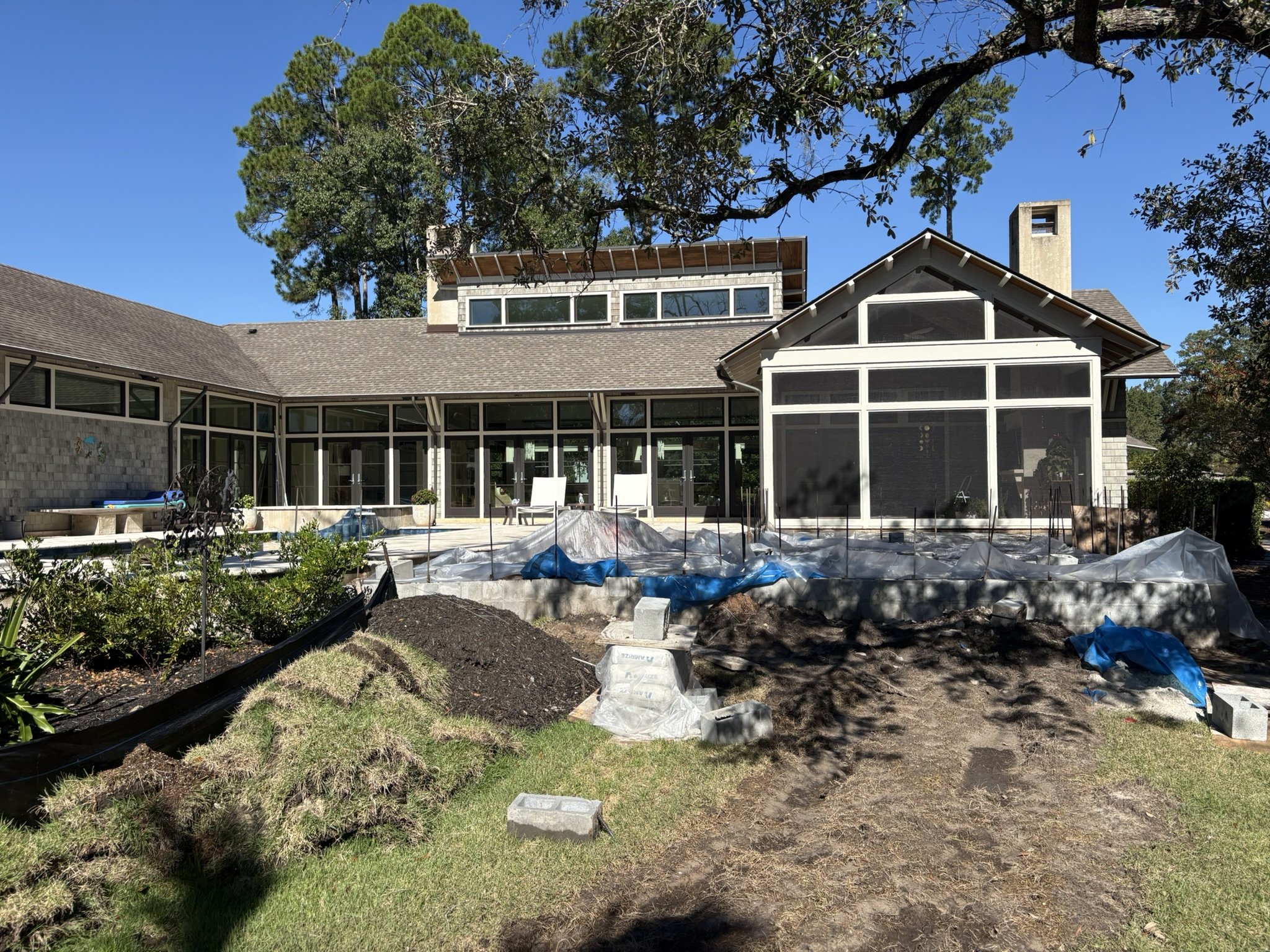 Bluffton SC addition construction progress