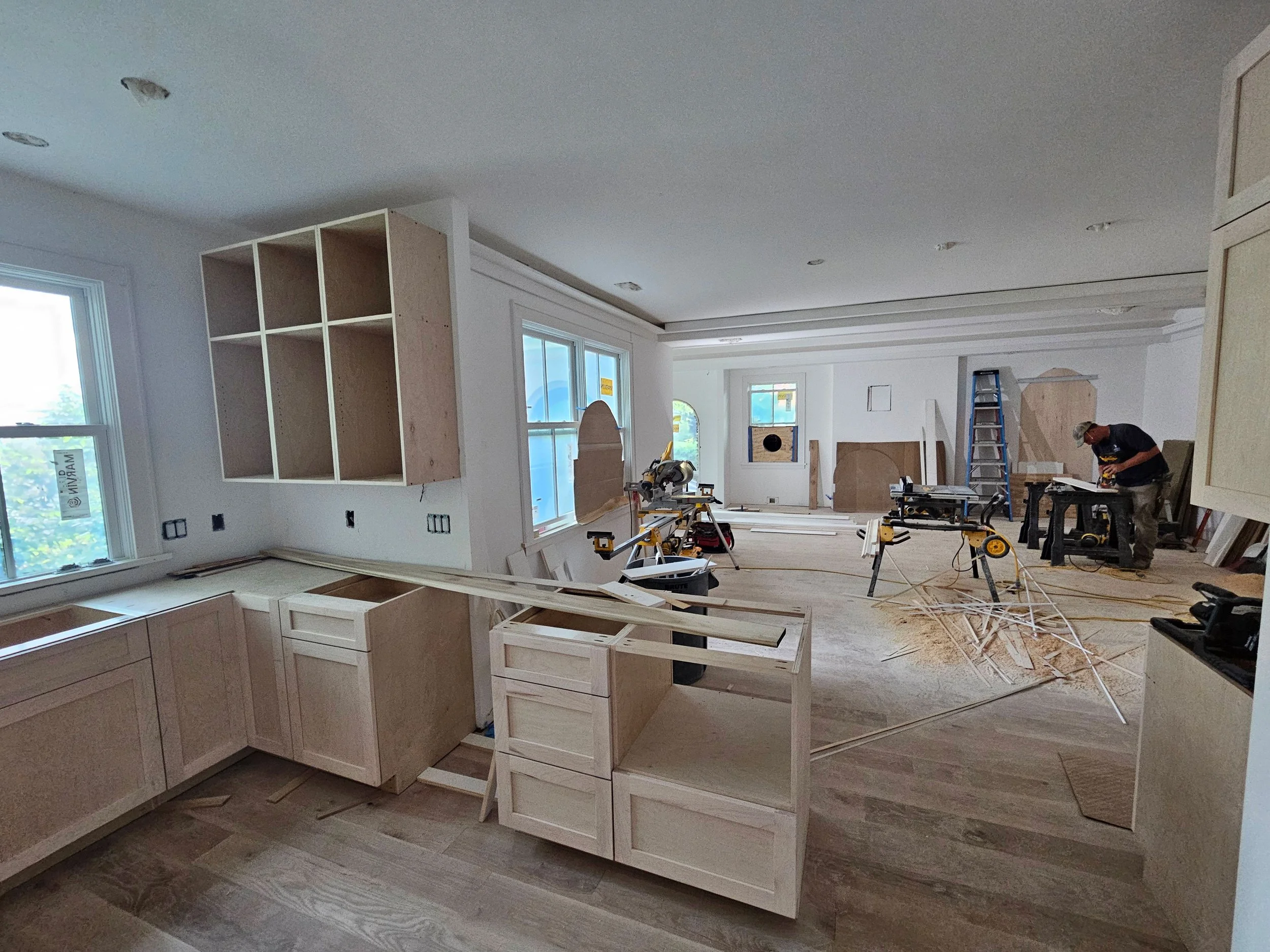 dowtown beaufort kitchen cabinet install