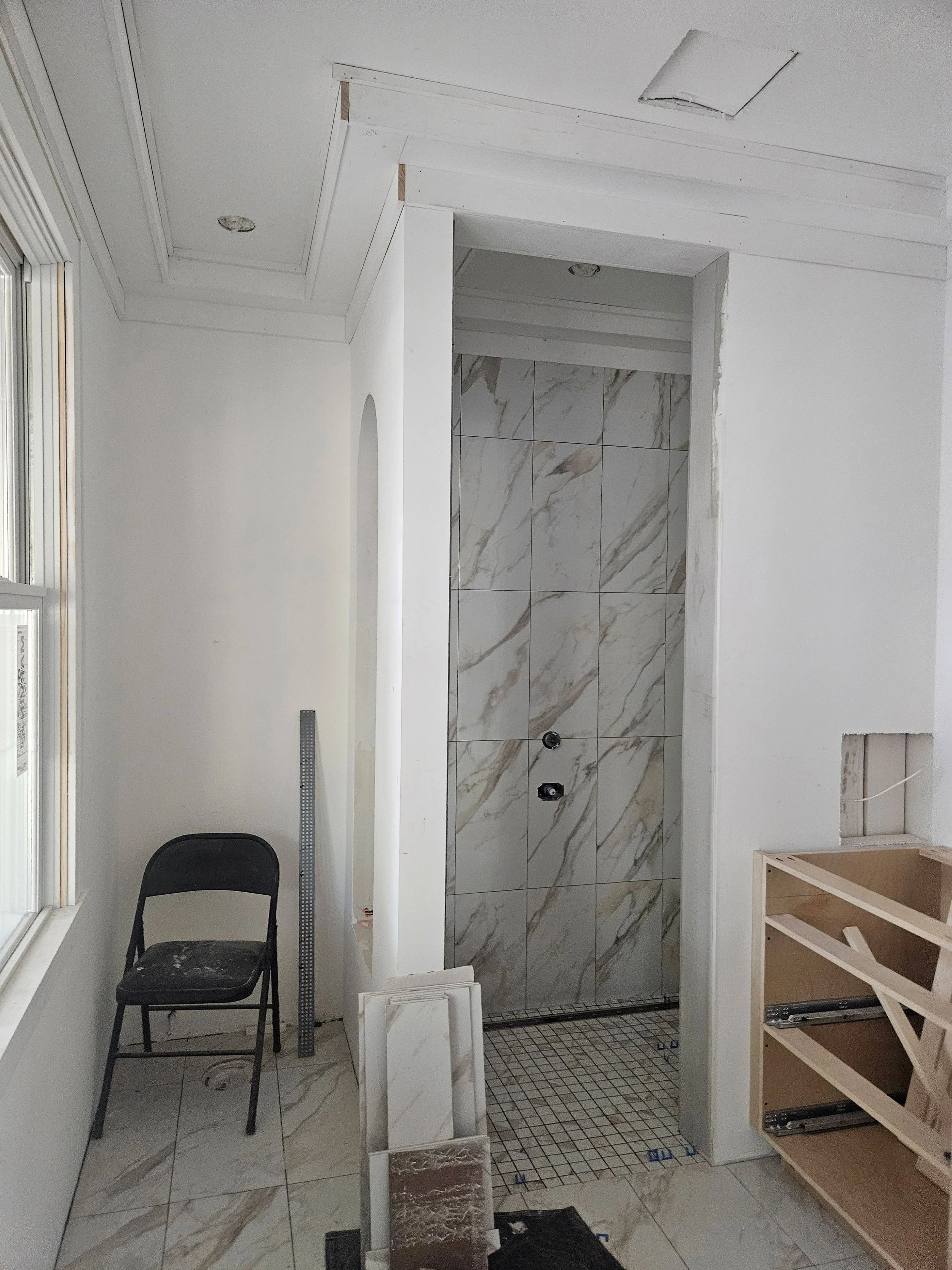 bath tile installation