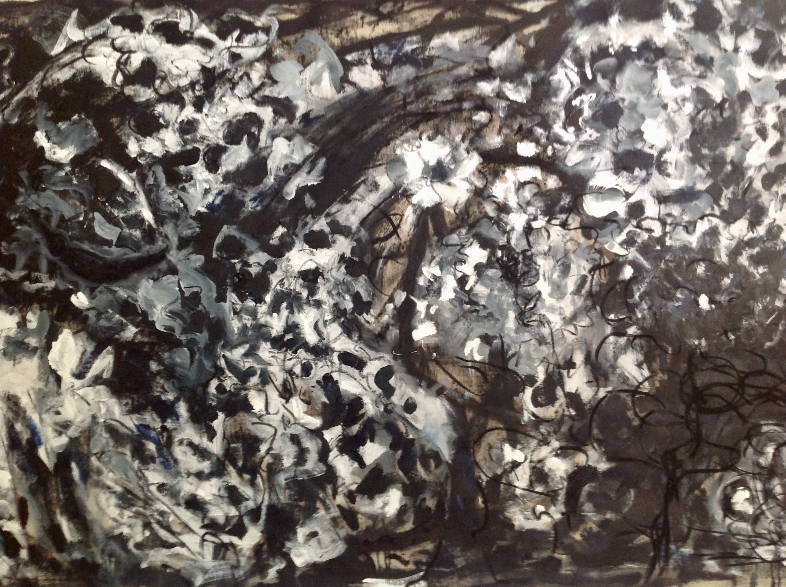 fleurs du mal, 70x45 in.