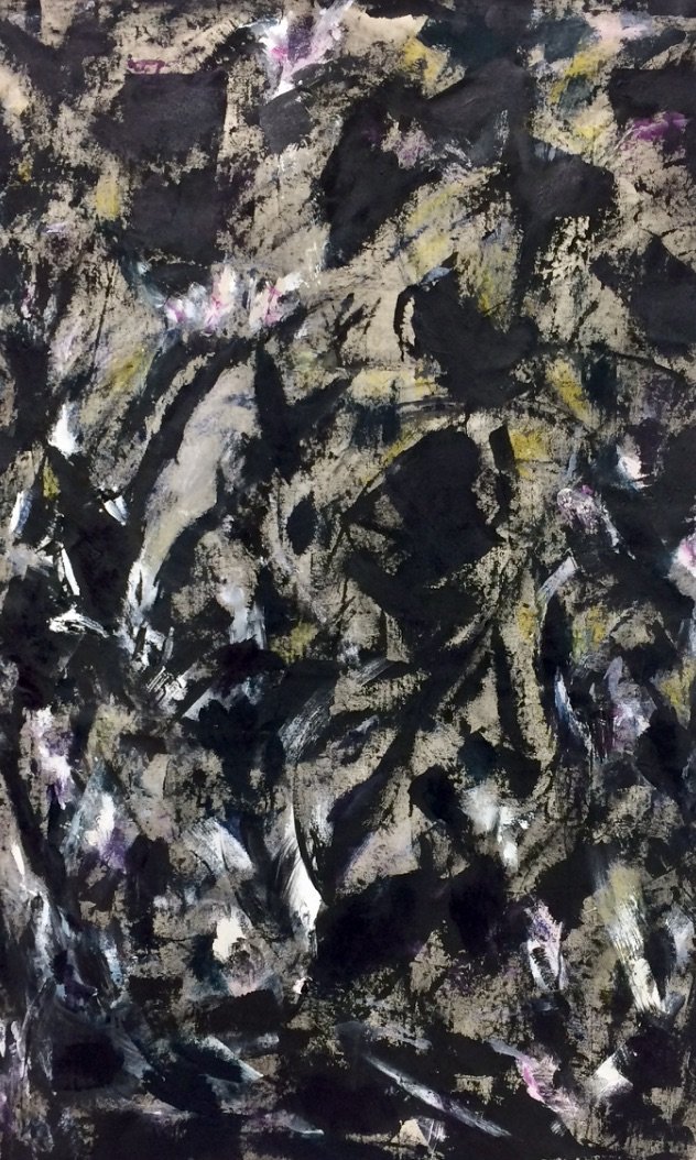 Whirling birds, 50x60 in.